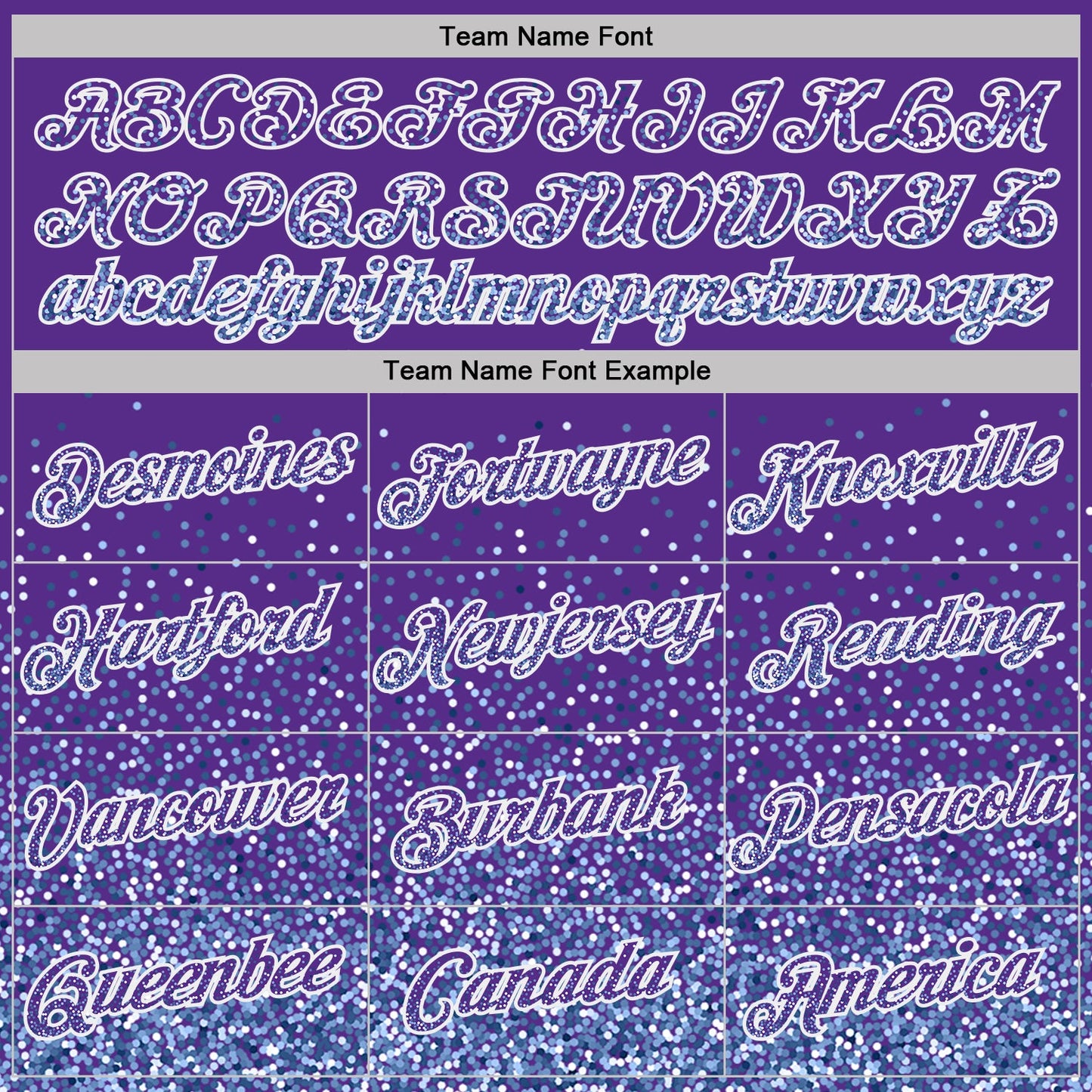 Custom Purple Light Blue-White Colorful Sparkle Gradient Dots Performance T-Shirt view 3
