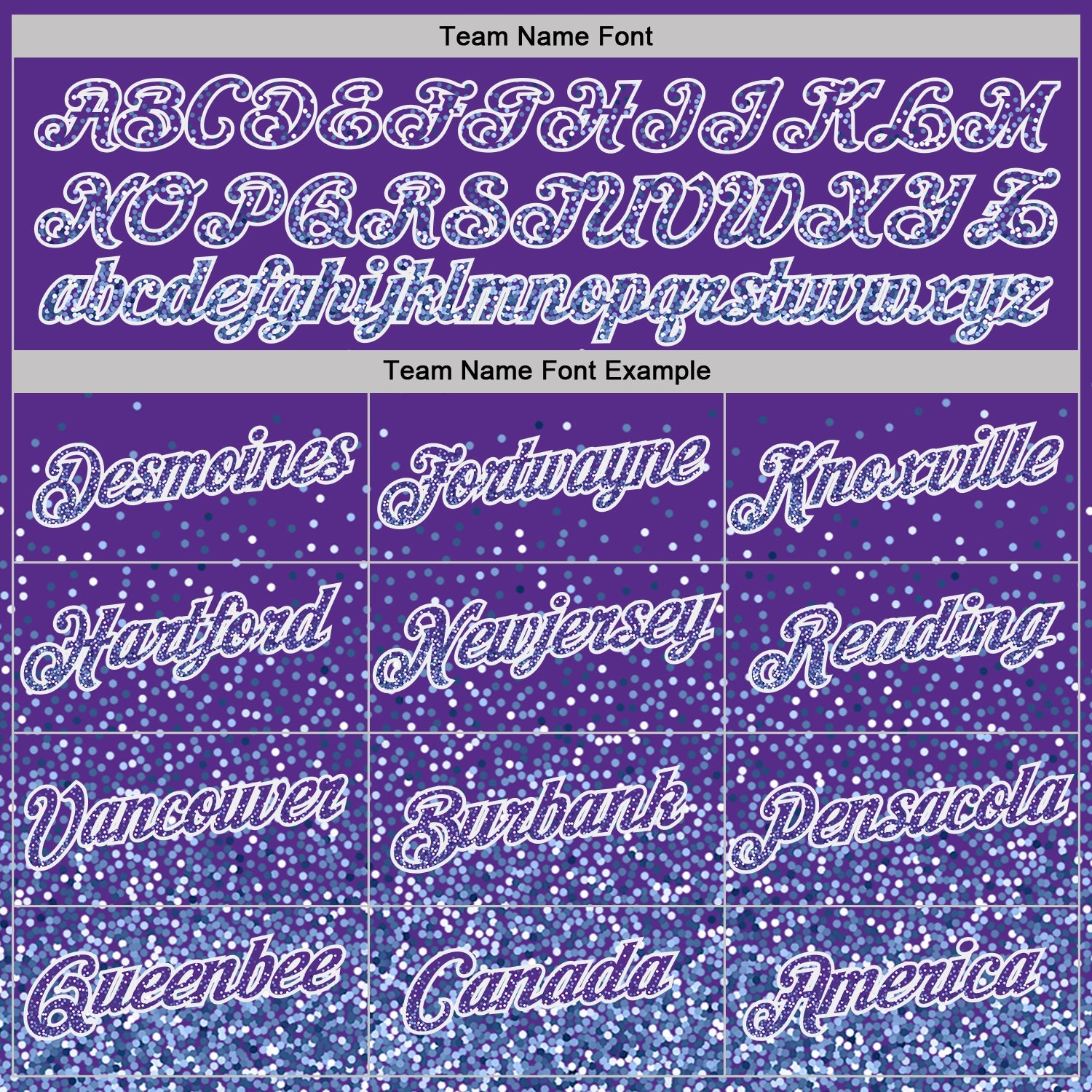 Custom Purple Light Blue-White Colorful Sparkle Gradient Dots Performance T-Shirt view 3