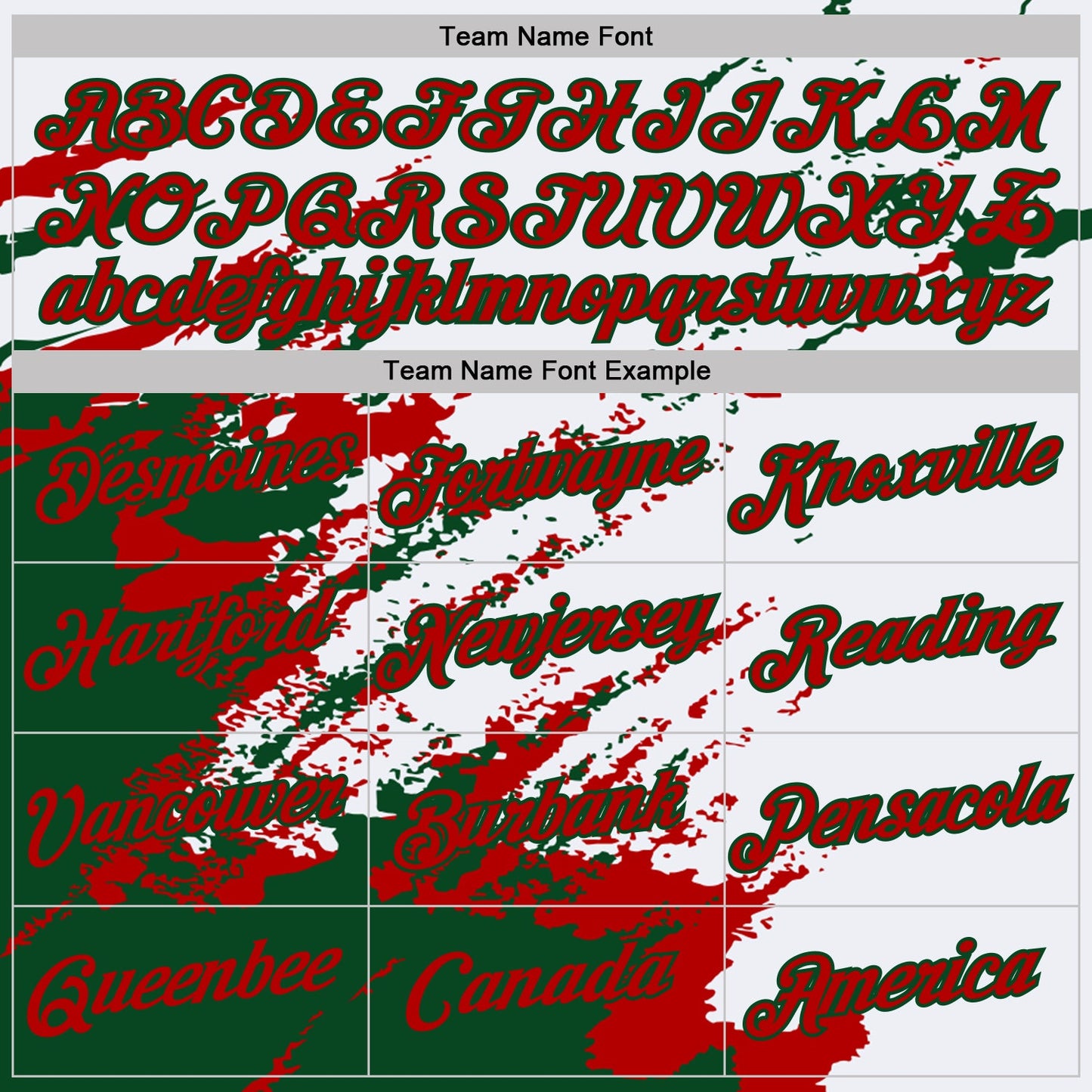 Custom White Red-Green Brush Stroke Shatter Splatter Performance T-Shirt view 3