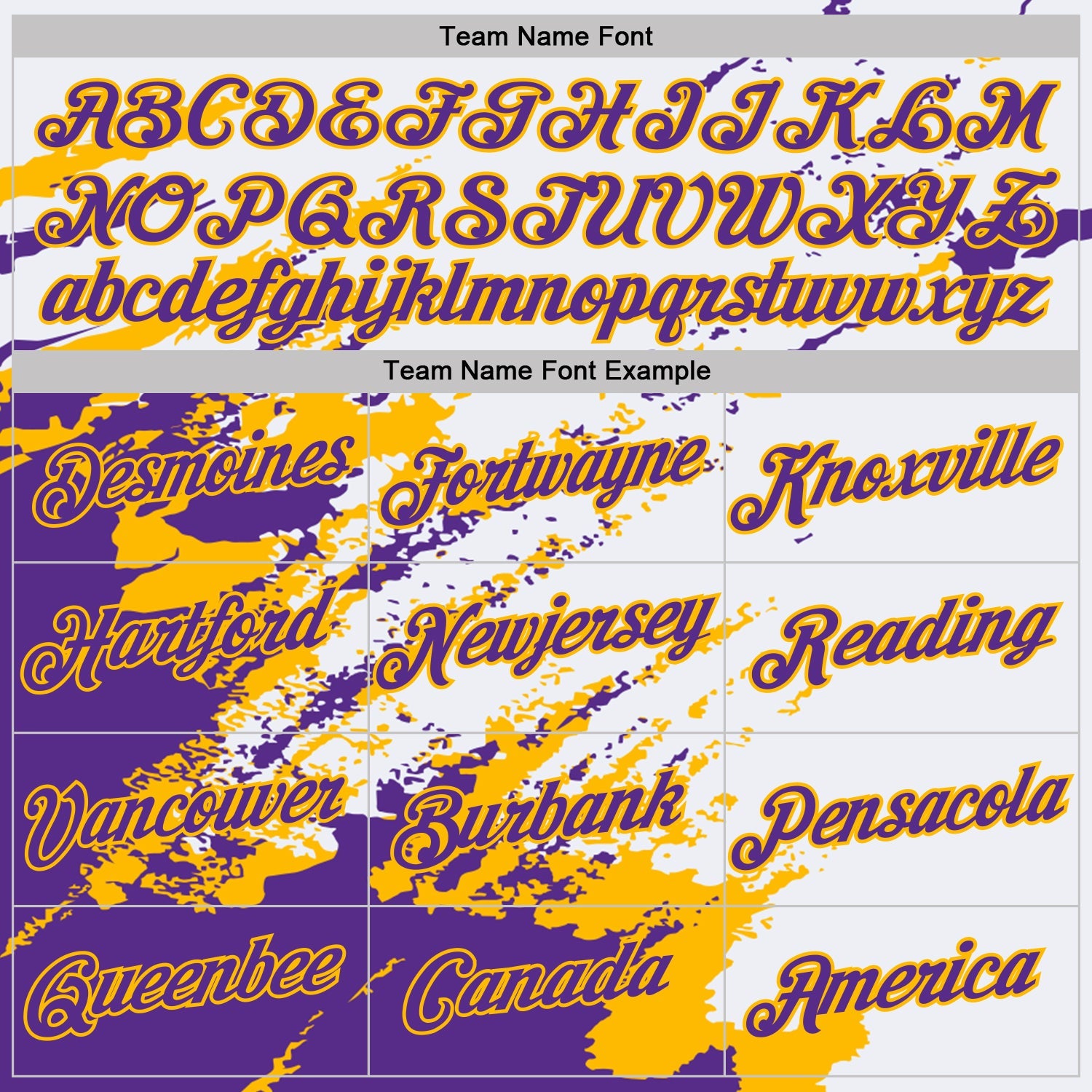 Custom White Purple-Gold Brush Stroke Shatter Splatter Performance T-Shirt view 3