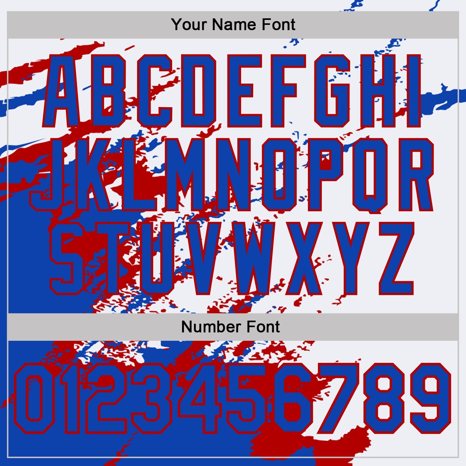Custom White Thunder Blue-Red Brush Stroke Shatter Splatter Performance T-Shirt view 4