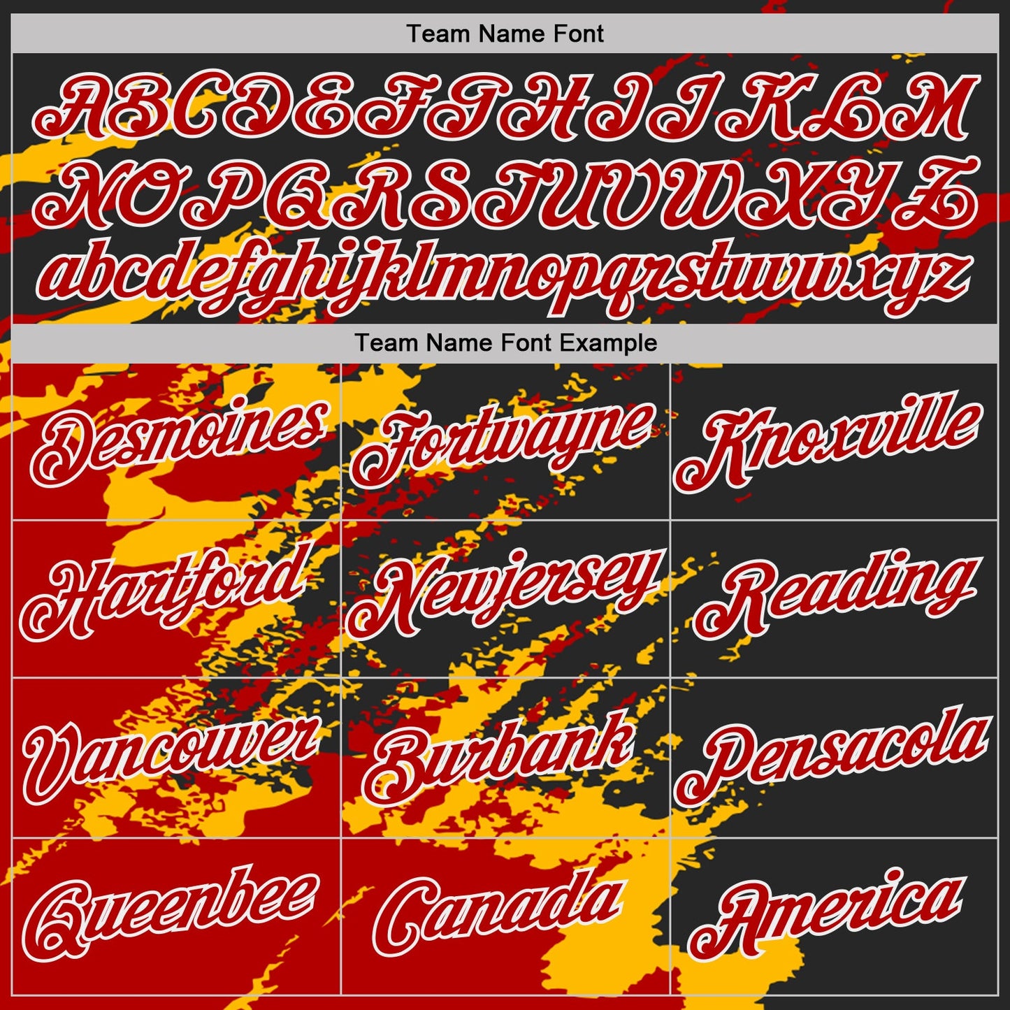 Custom Black Red Gold-White Brush Stroke Shatter Splatter Performance T-Shirt view 3