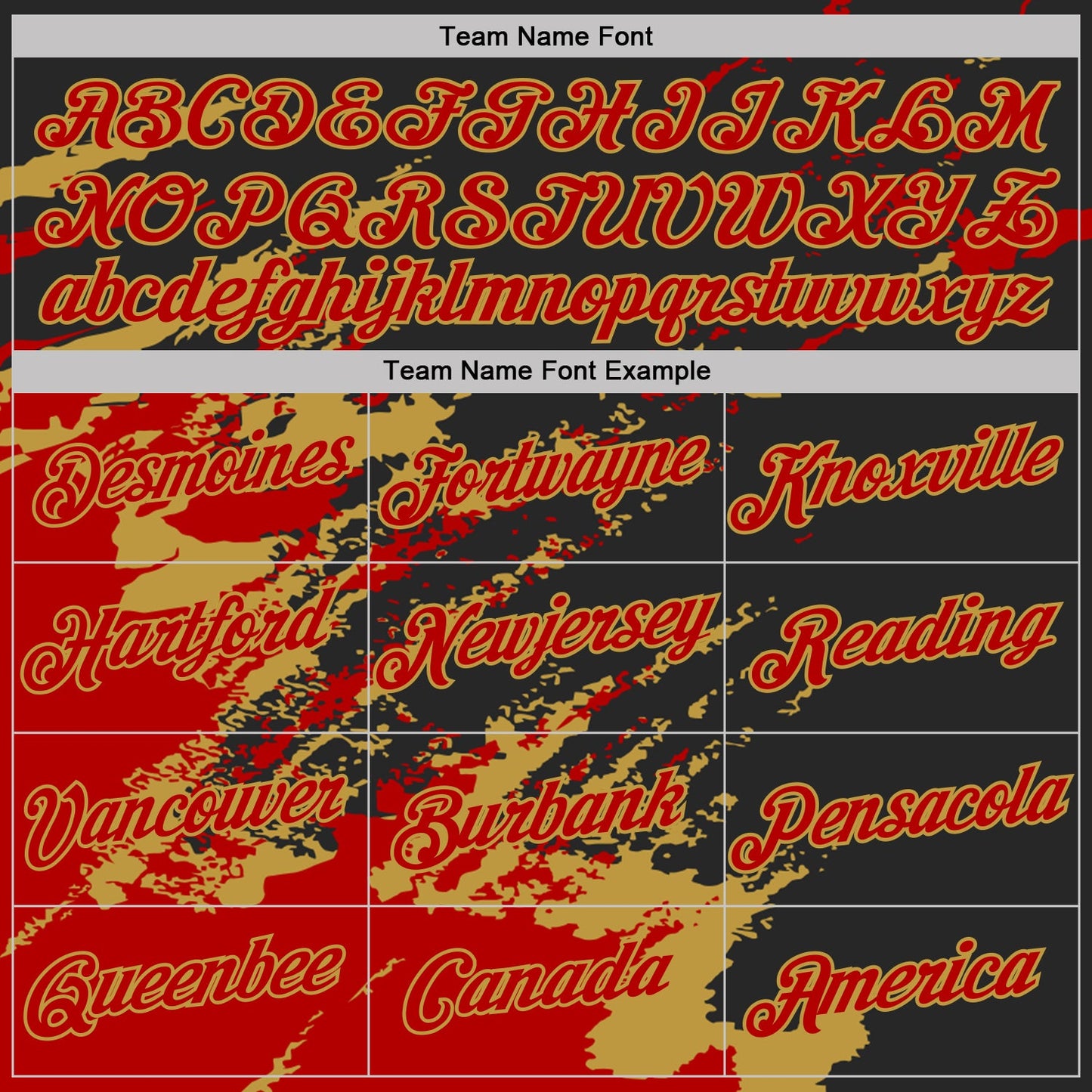 Custom Black Red-Old Gold Brush Stroke Shatter Splatter Performance T-Shirt view 3