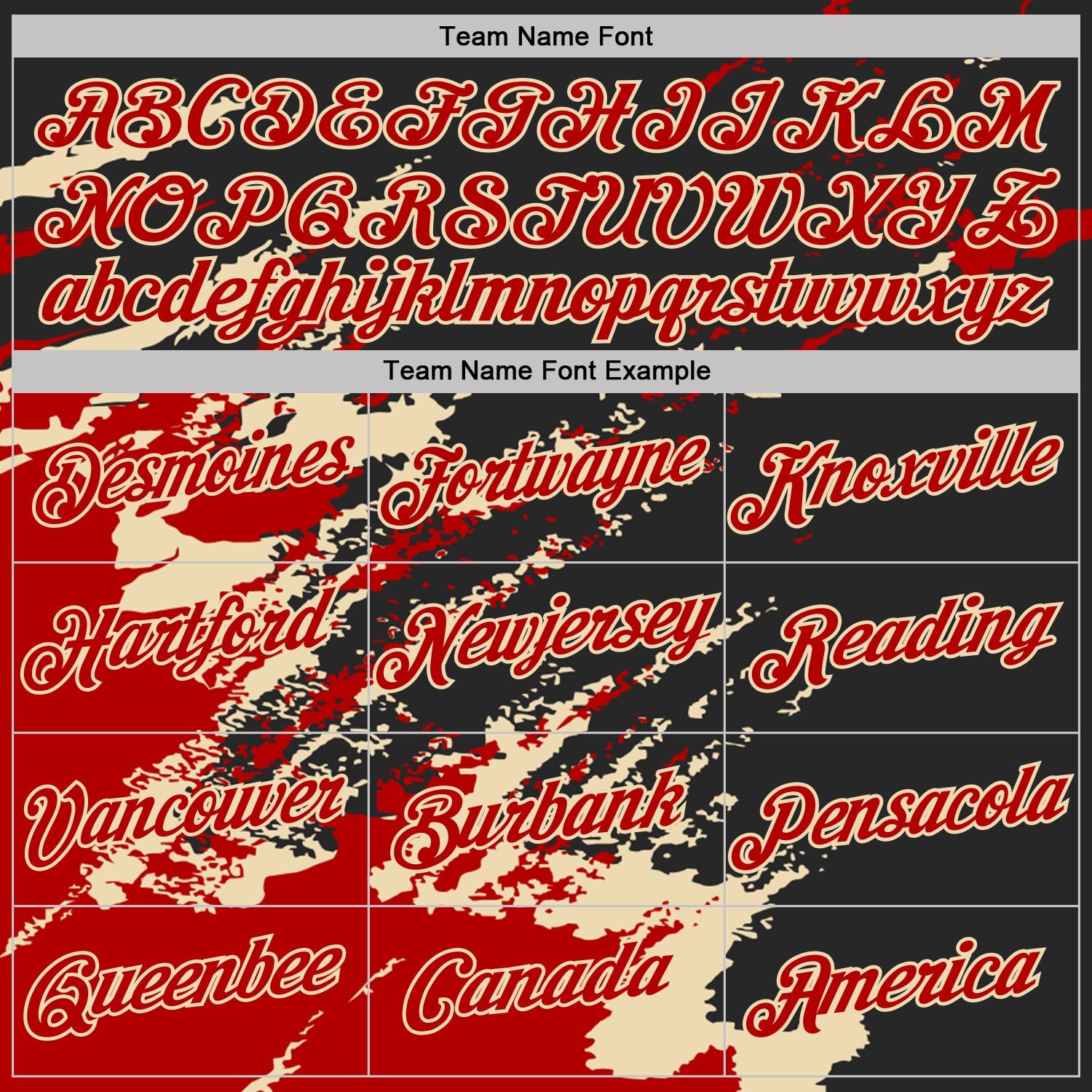 Custom Black Red-Cream Brush Stroke Shatter Splatter Performance T-Shirt view 3