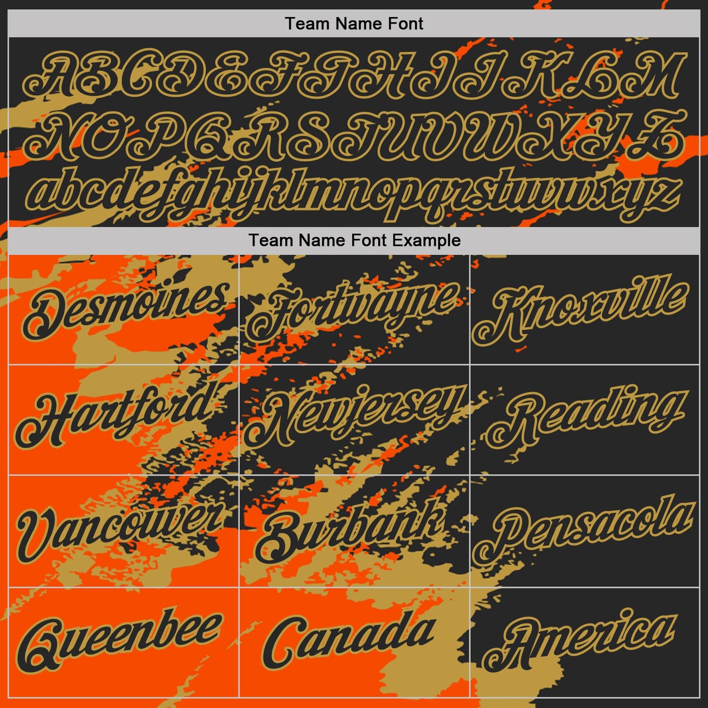 Custom Black Orange-Old Gold Brush Stroke Shatter Splatter Performance T-Shirt view 3