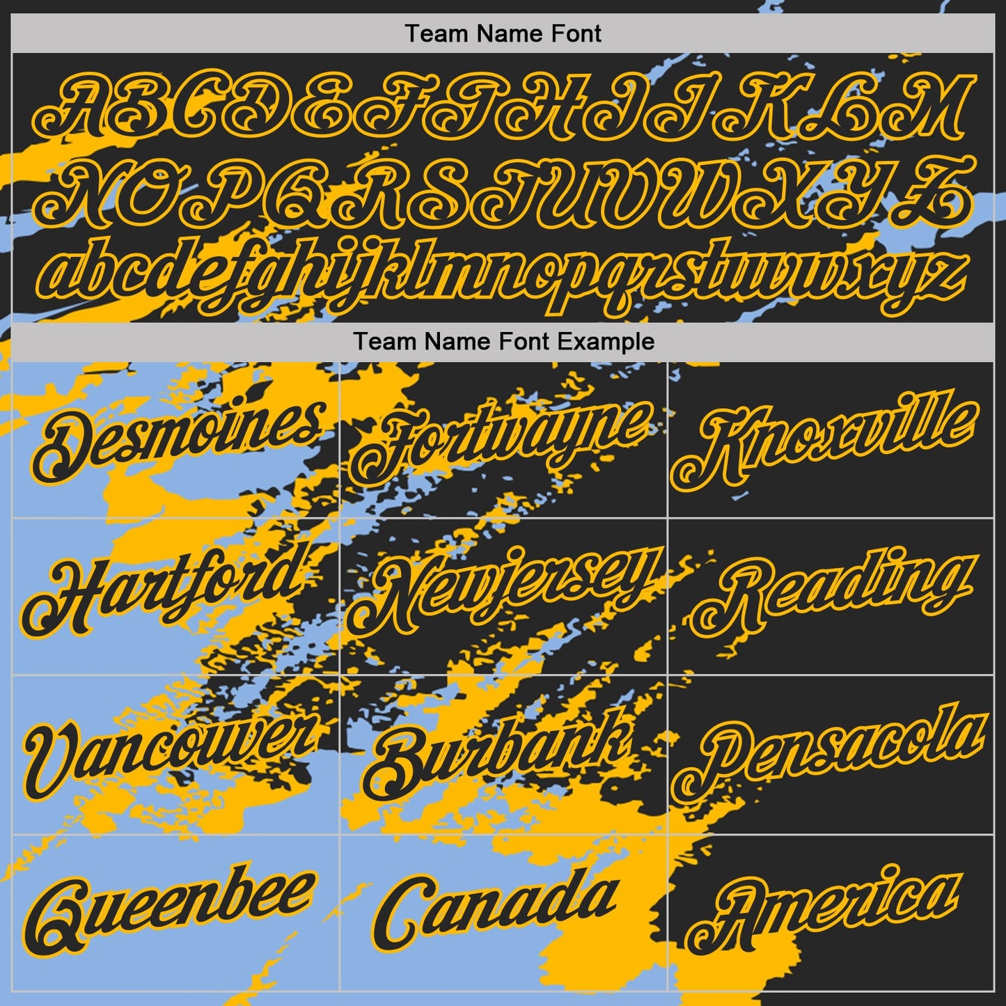 Custom Black Light Blue-Gold Brush Stroke Shatter Splatter Performance T-Shirt view 3