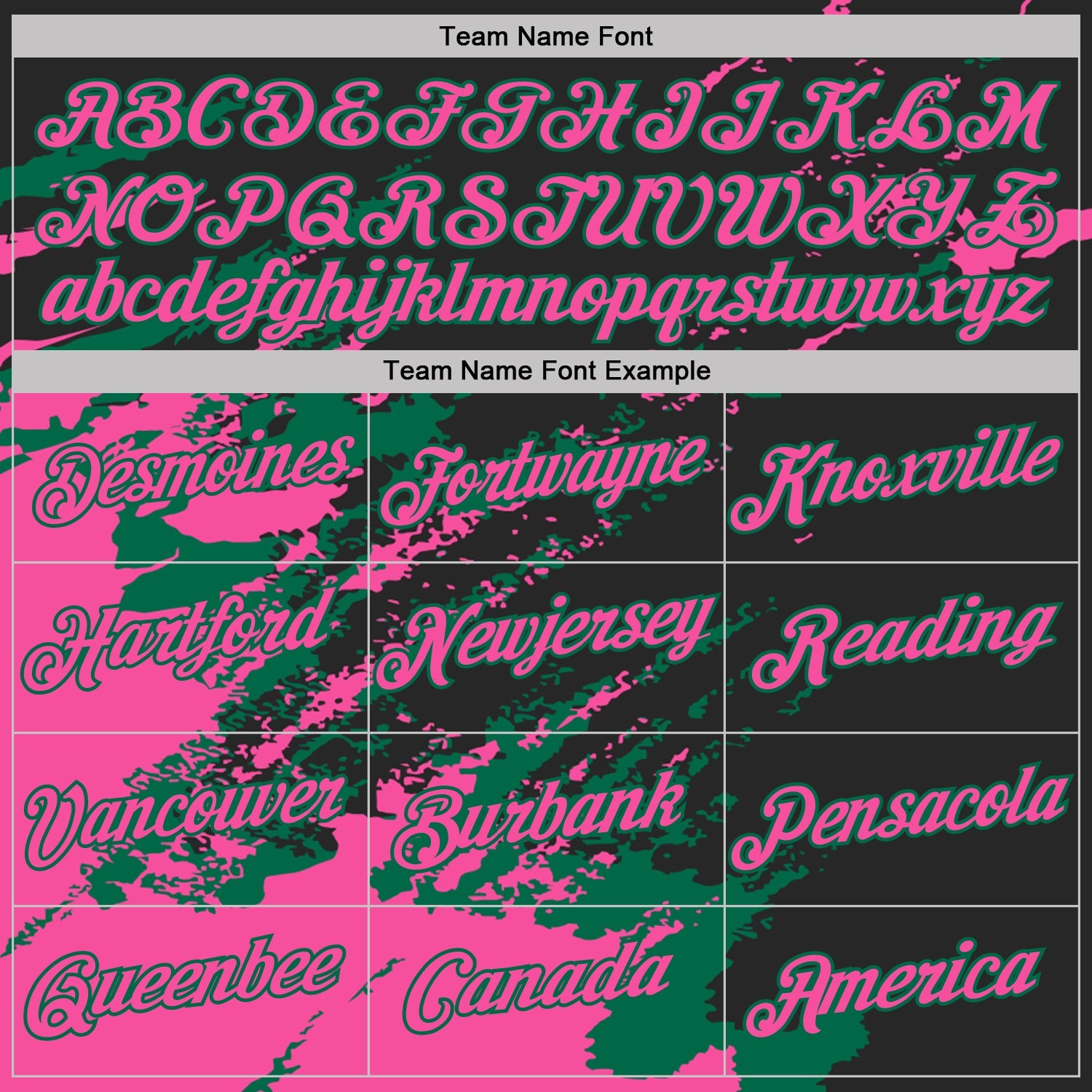 Custom Black Pink-Kelly Green Brush Stroke Shatter Splatter Performance T-Shirt view 3