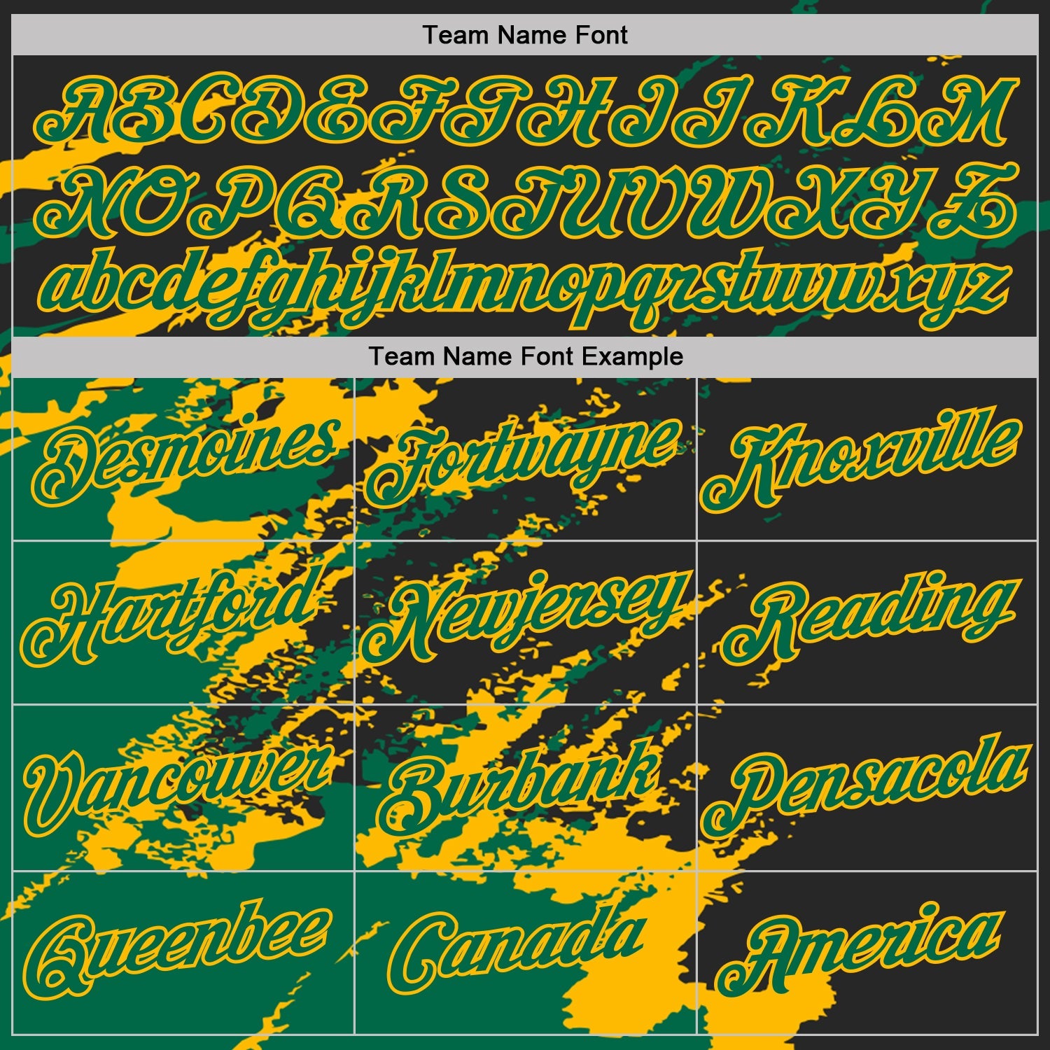 Custom Black Kelly Green-Gold Brush Stroke Shatter Splatter Performance T-Shirt view 3