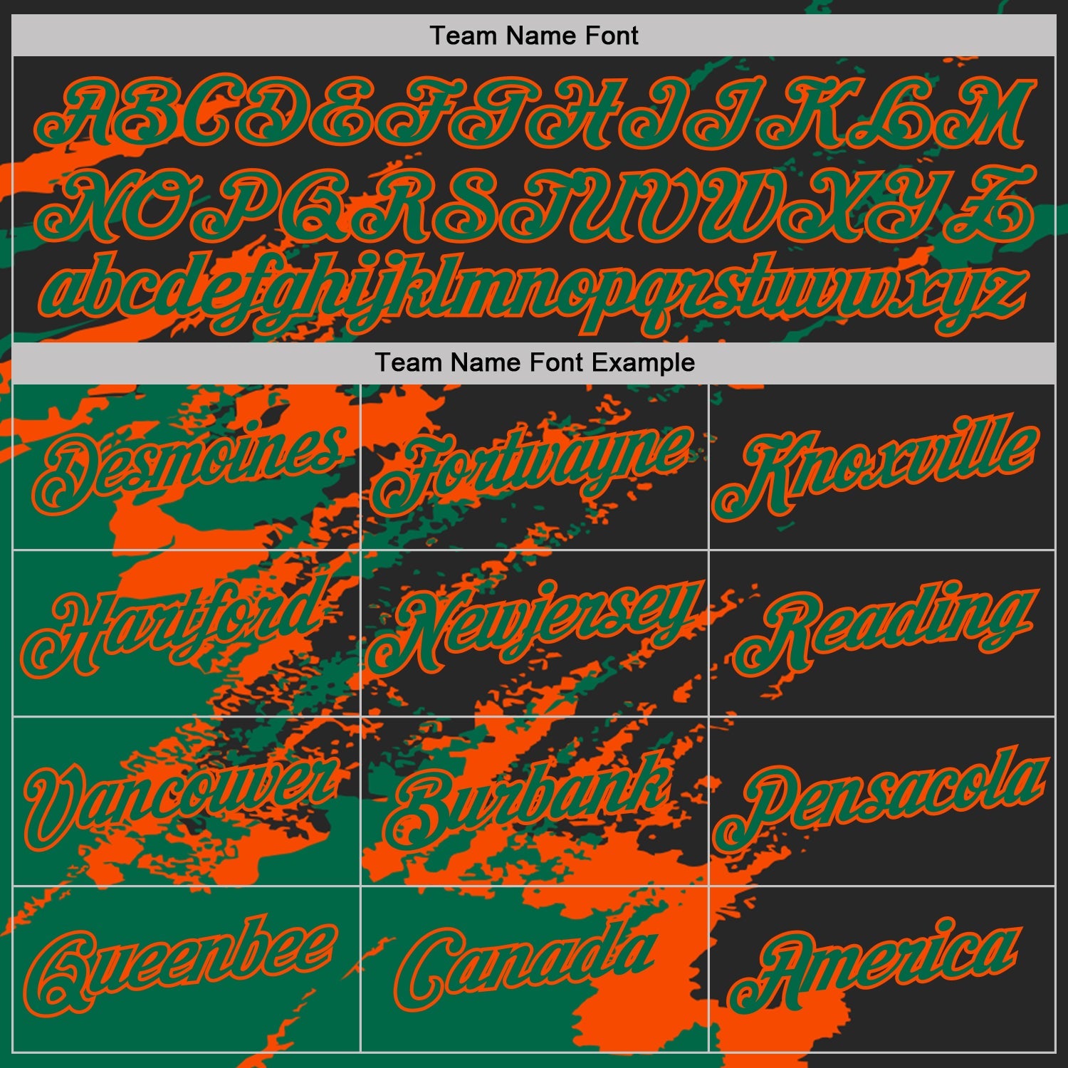 Custom Black Kelly Green-Orange Brush Stroke Shatter Splatter Performance T-Shirt view 3