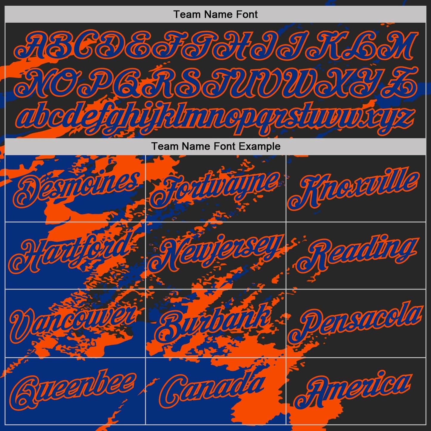 Custom Black Royal-Orange Brush Stroke Shatter Splatter Performance T-Shirt view 3