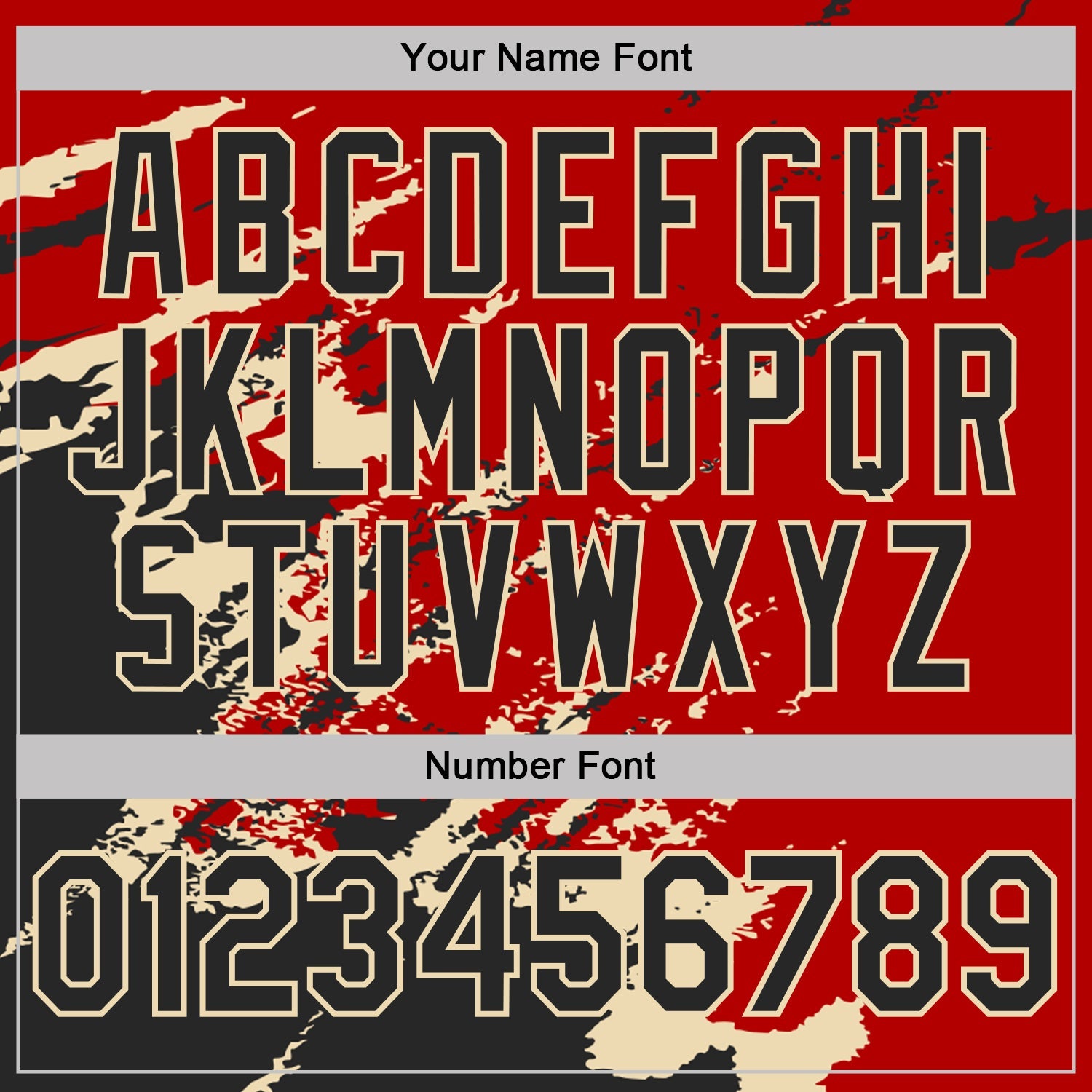 Custom Red Black-Cream Brush Stroke Shatter Splatter Performance T-Shirt view 4