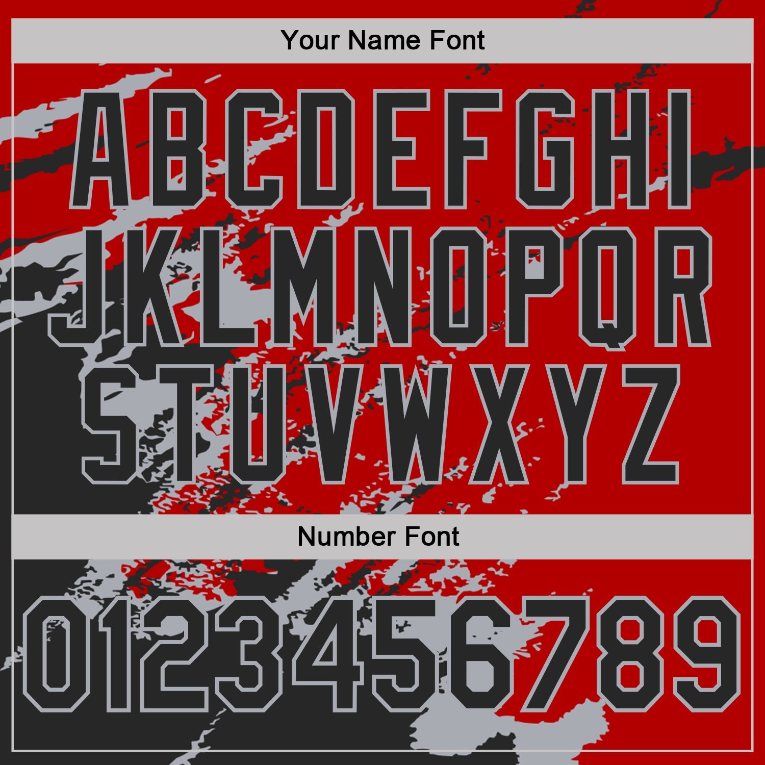Custom Red Black-Gray Brush Stroke Shatter Splatter Performance T-Shirt view 4