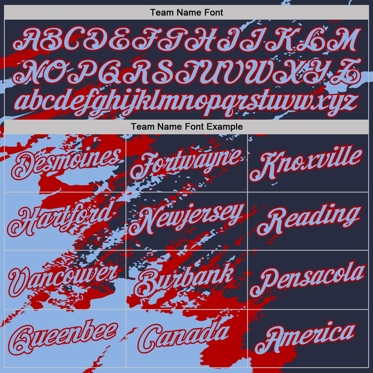 Custom Navy Light Blue-Red Brush Stroke Shatter Splatter Performance T-Shirt view 3