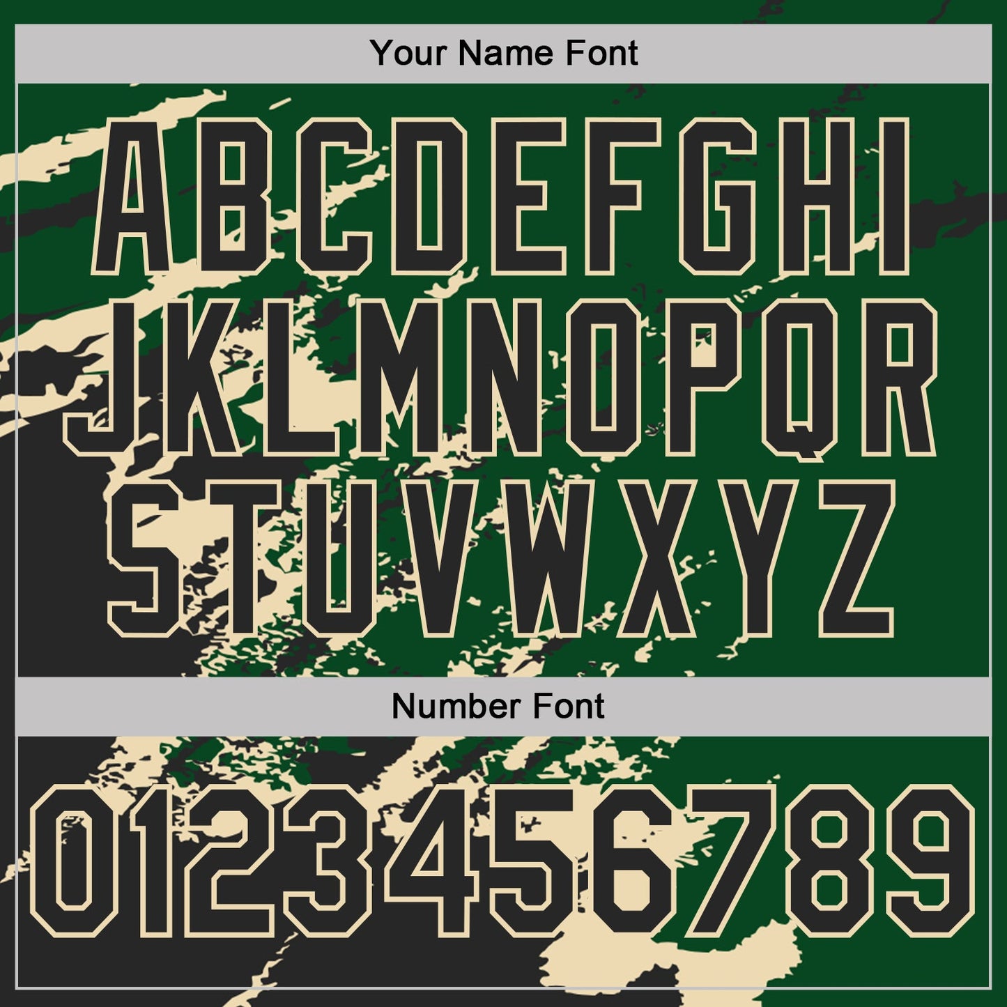 Custom Green Black-Cream Brush Stroke Shatter Splatter Performance T-Shirt view 4