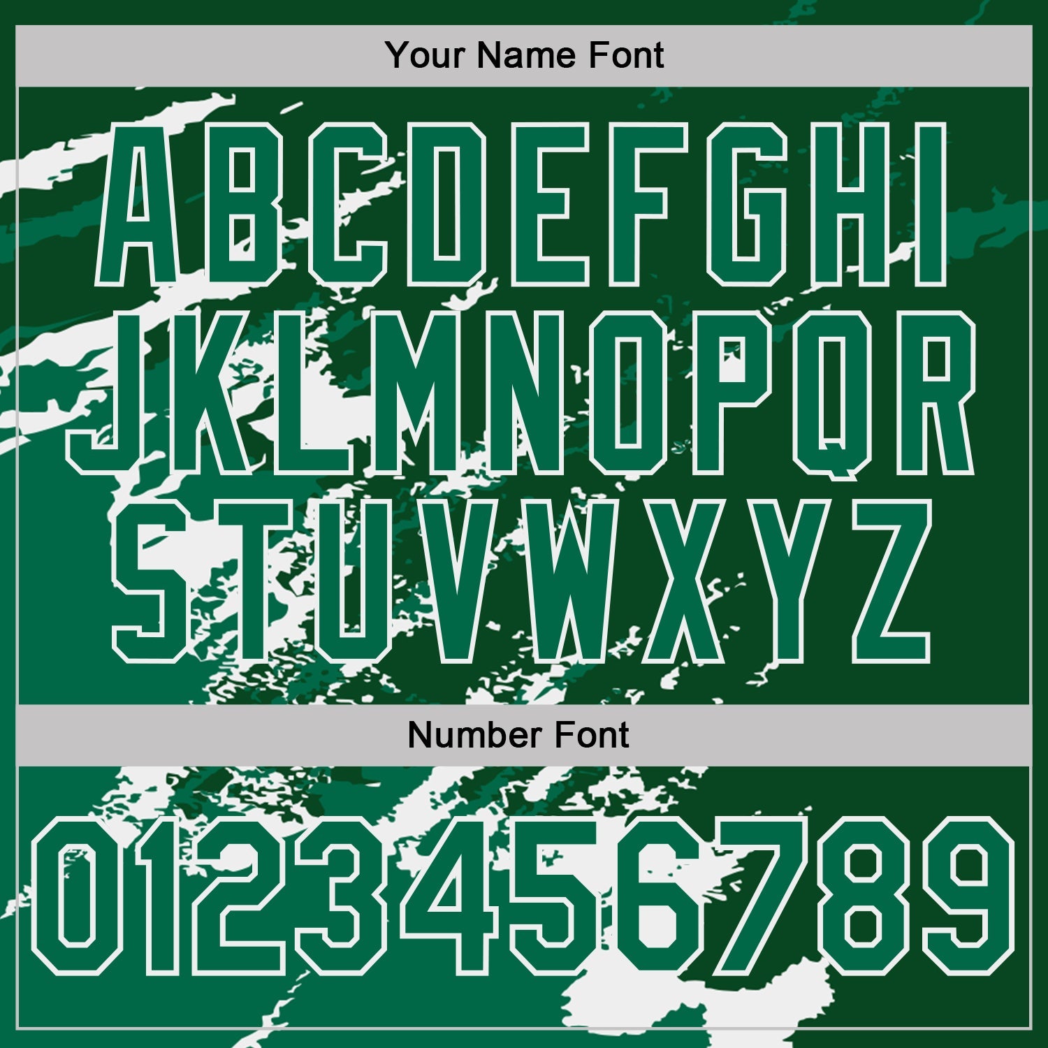 Custom Green Kelly Green-White Brush Stroke Shatter Splatter Performance T-Shirt view 4