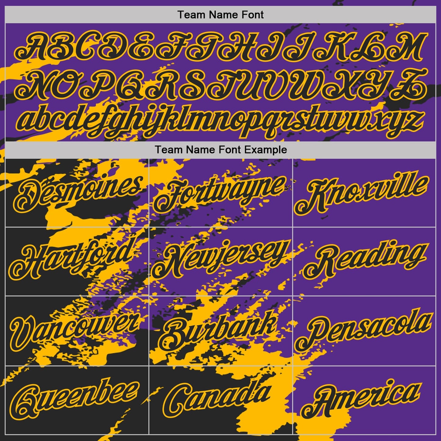 Custom Purple Black-Gold Brush Stroke Shatter Splatter Performance T-Shirt view 3