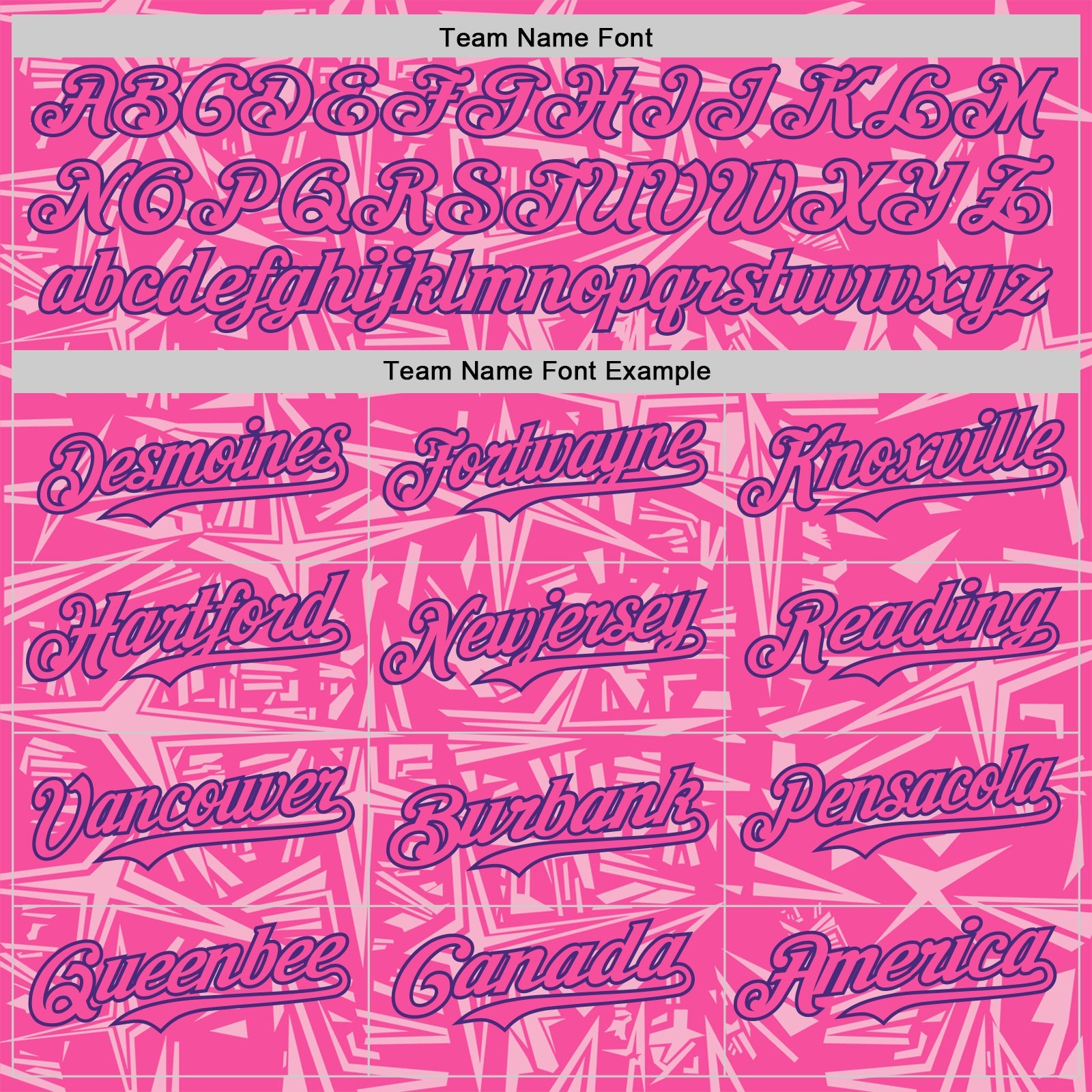 Custom Pink Light Pink-Purple Geometric Cyber Starburst Authentic Baseball Jersey view 4