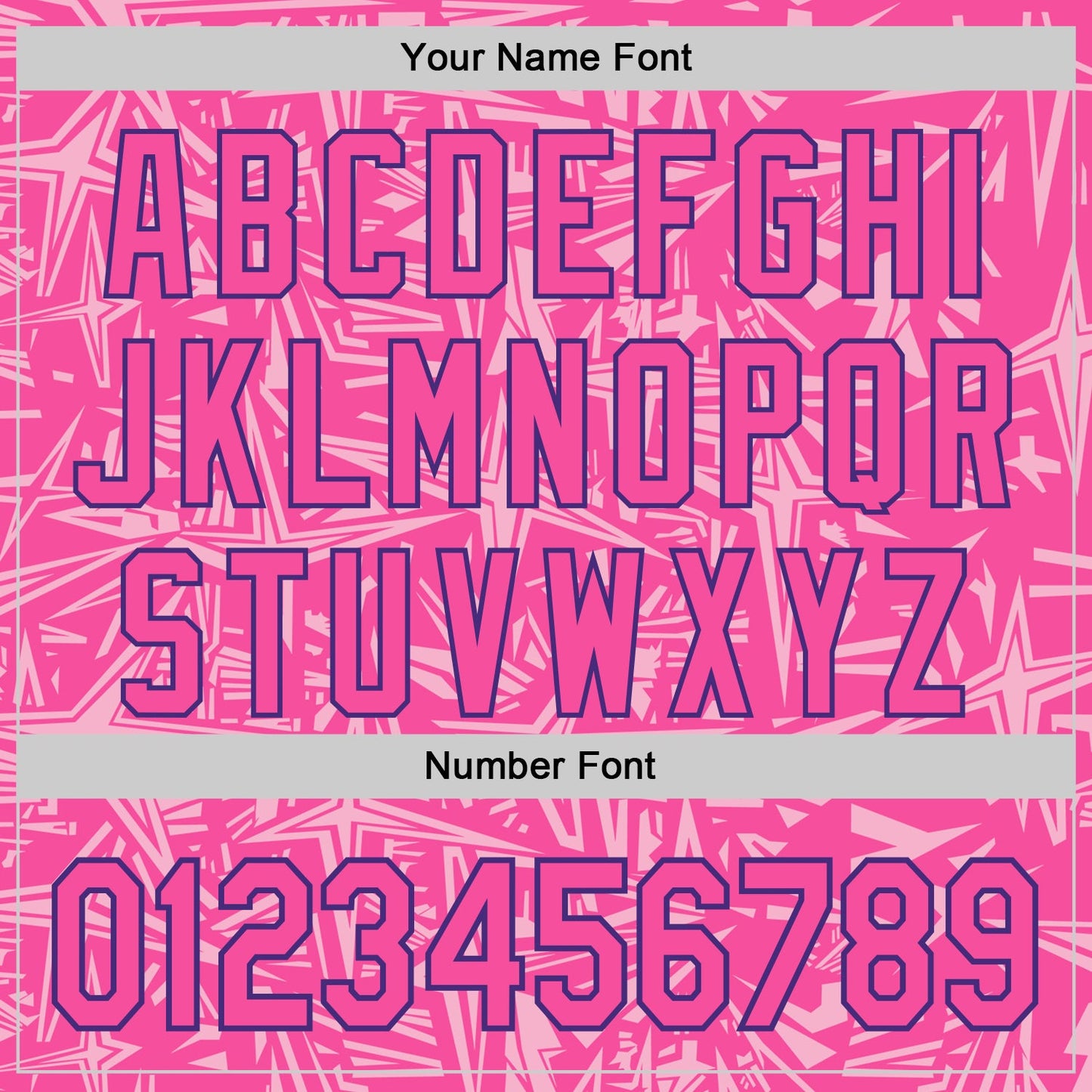 Custom Pink Light Pink-Purple Geometric Cyber Starburst Authentic Baseball Jersey view 5