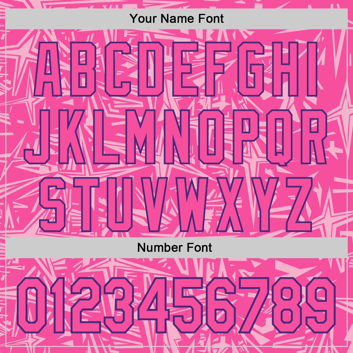 Custom Pink Light Pink-Purple Geometric Cyber Starburst Authentic Baseball Jersey view 5