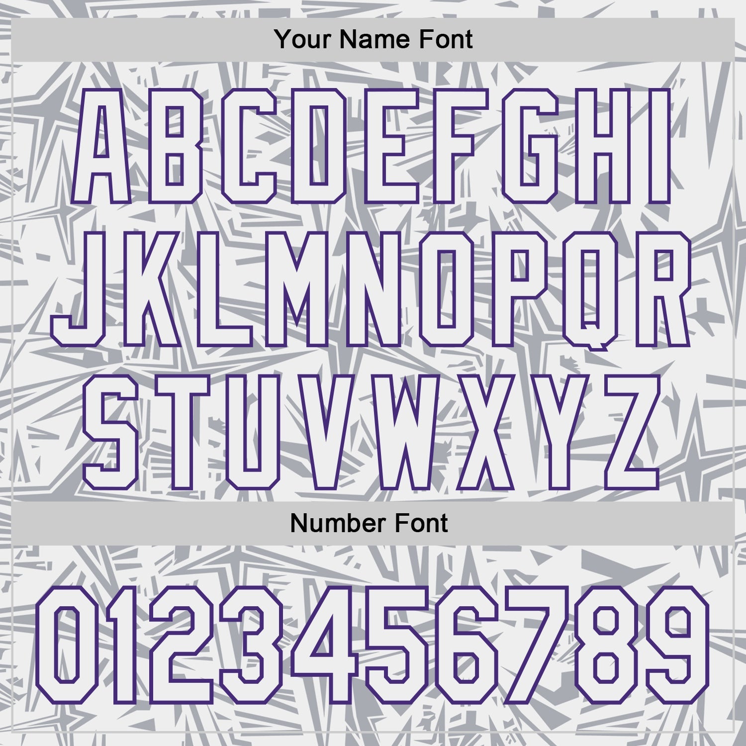 Custom White Gray-Purple Geometric Cyber Starburst Authentic Baseball Jersey view 5