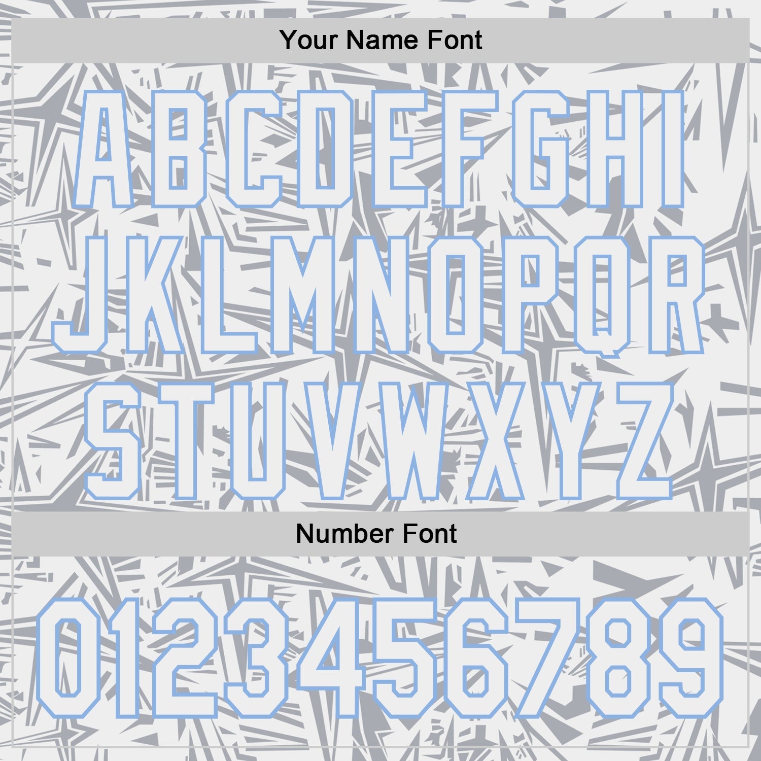Custom White Gray-Light Blue Geometric Cyber Starburst Authentic Baseball Jersey view 5