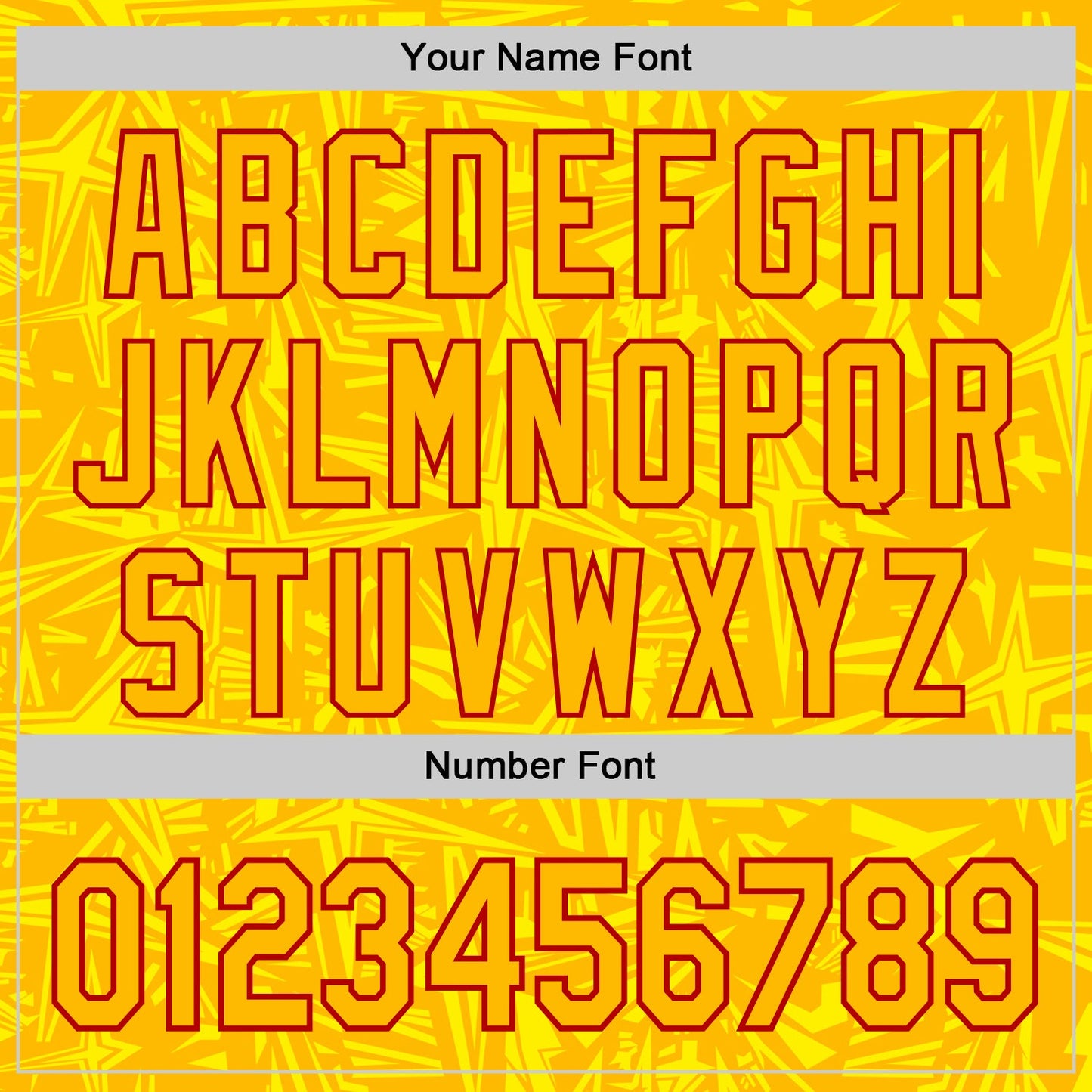 Custom Gold Light Yellow-Red Geometric Cyber Starburst Authentic Baseball Jersey view 5