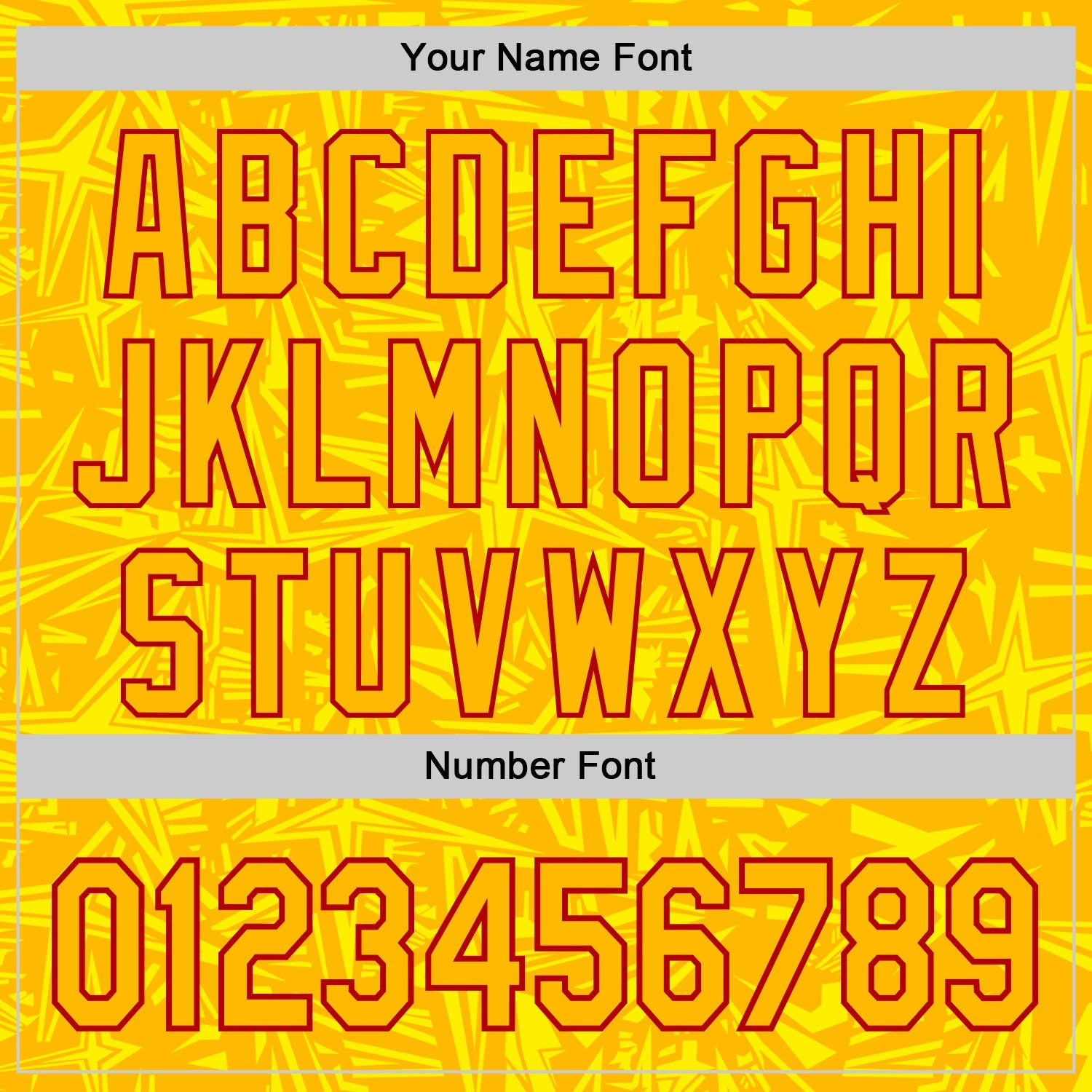 Custom Gold Light Yellow-Red Geometric Cyber Starburst Authentic Baseball Jersey view 5