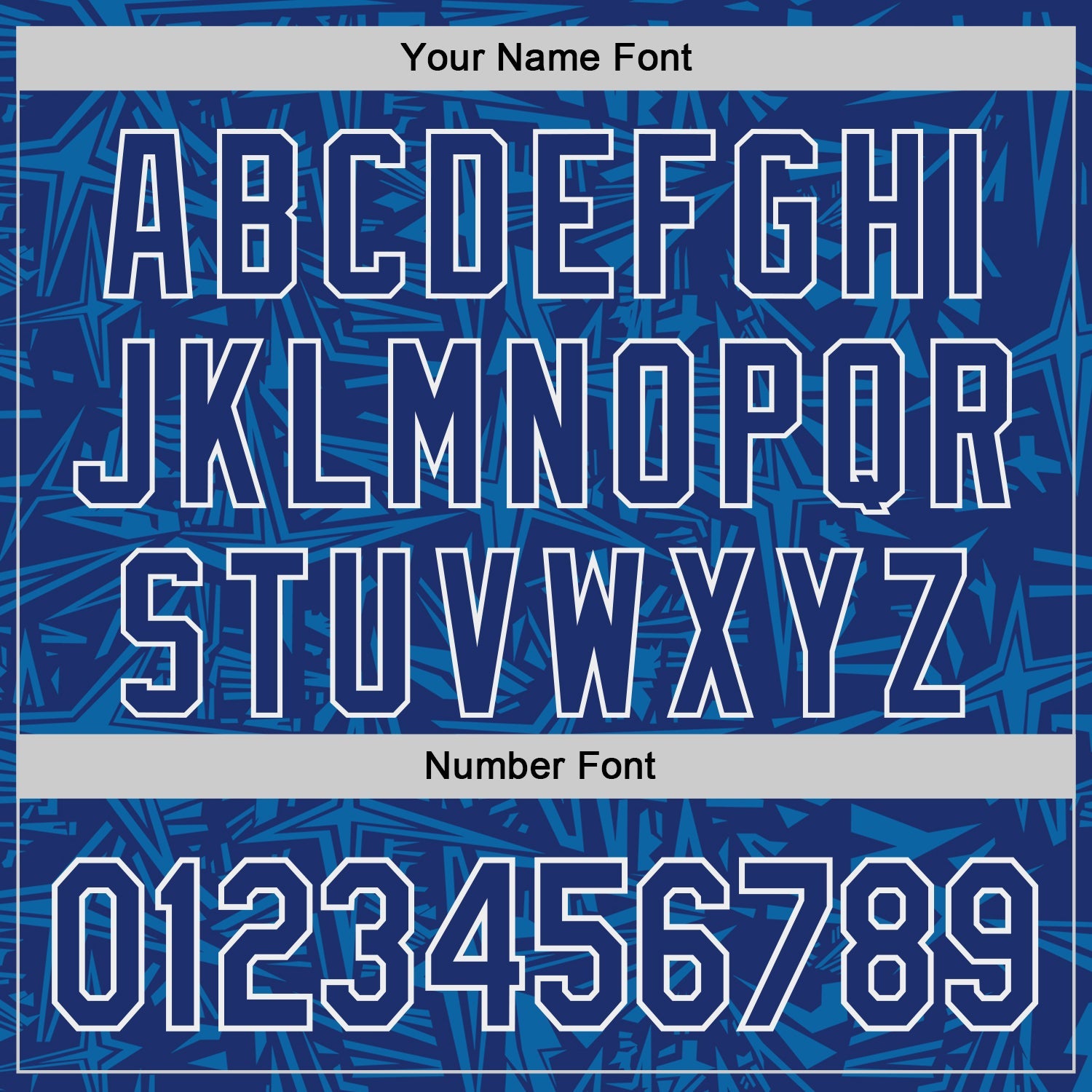 Custom Royal Blue-White Geometric Cyber Starburst Authentic Baseball Jersey view 5