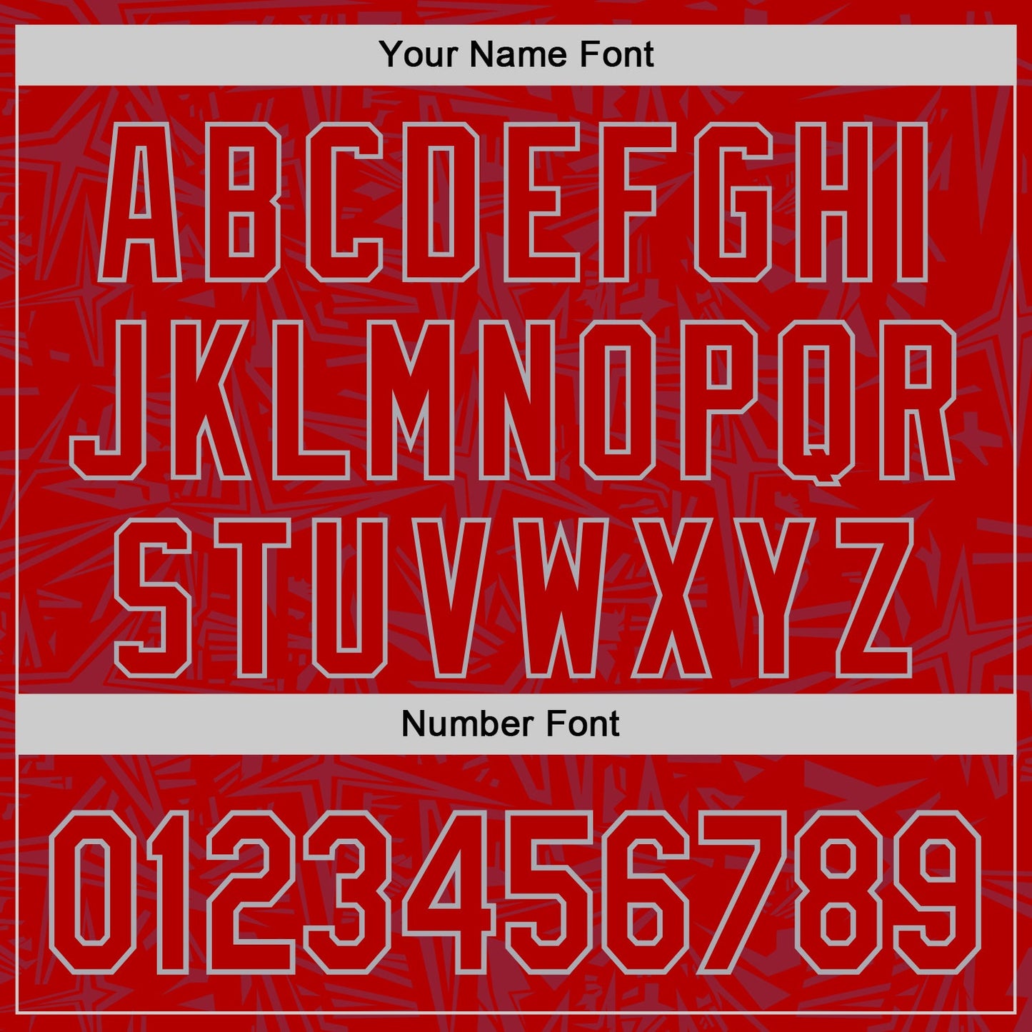 Custom Red-Gray Geometric Cyber Starburst Authentic Baseball Jersey view 5
