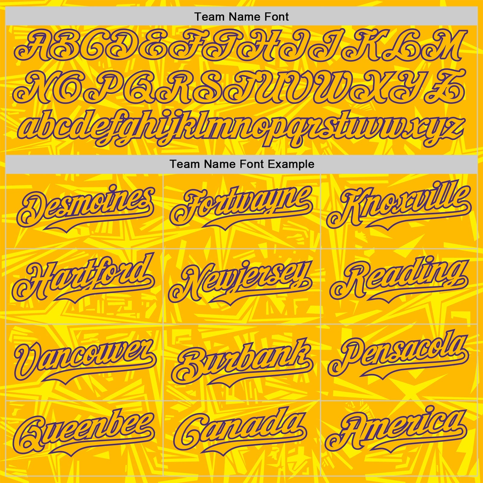 Custom Gold Light Yellow-Purple Geometric Cyber Starburst Authentic Baseball Jersey view 4