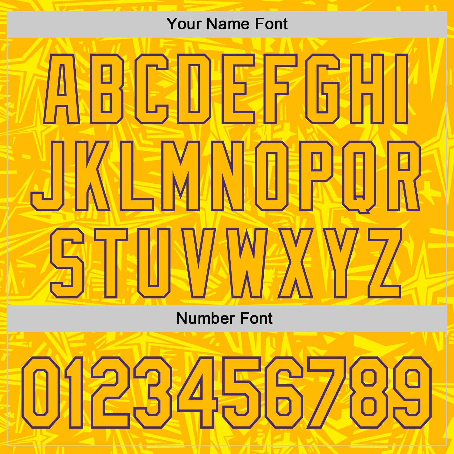 Custom Gold Light Yellow-Purple Geometric Cyber Starburst Authentic Baseball Jersey view 5