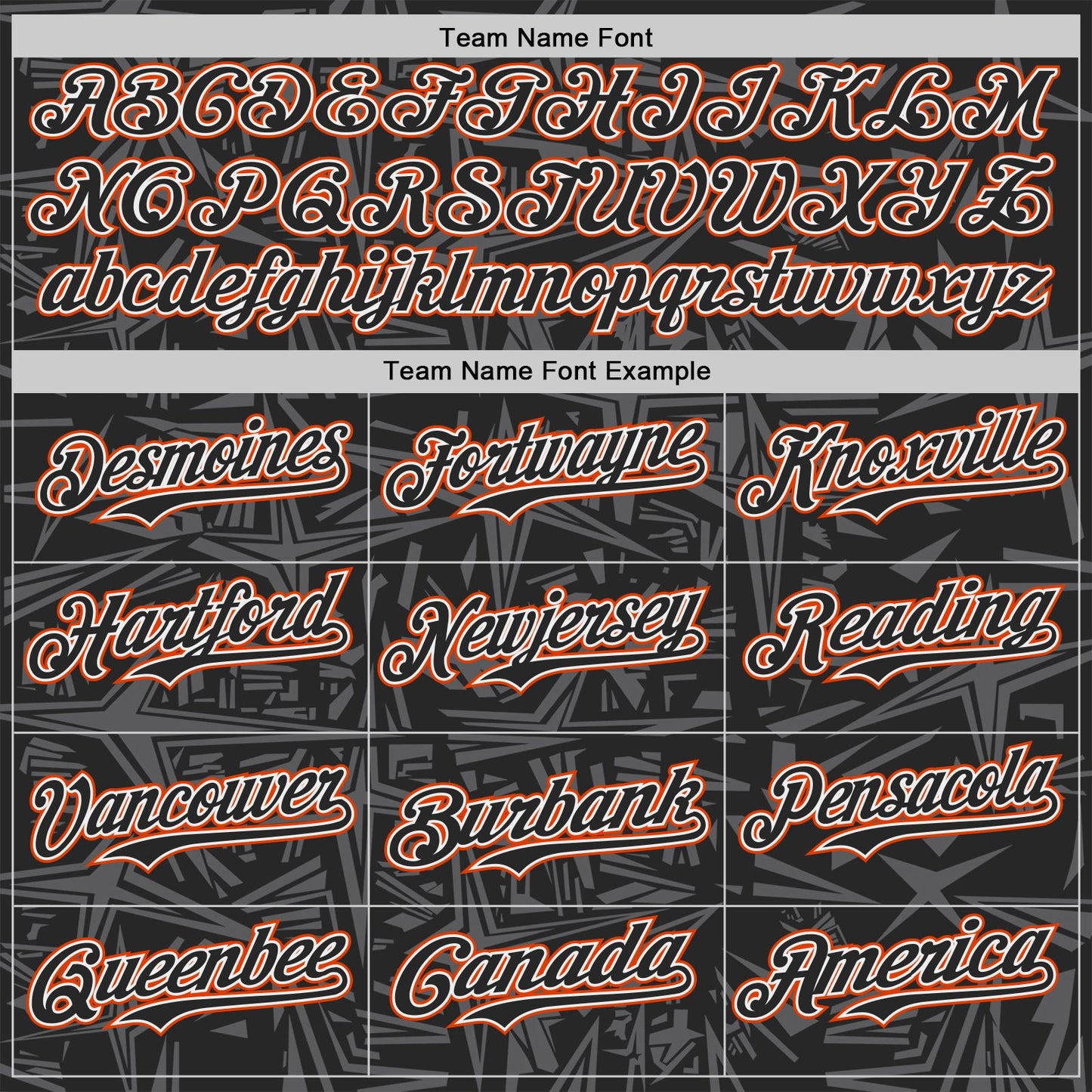Custom Black Steel Gray White-Orange Geometric Cyber Starburst Authentic Baseball Jersey view 4