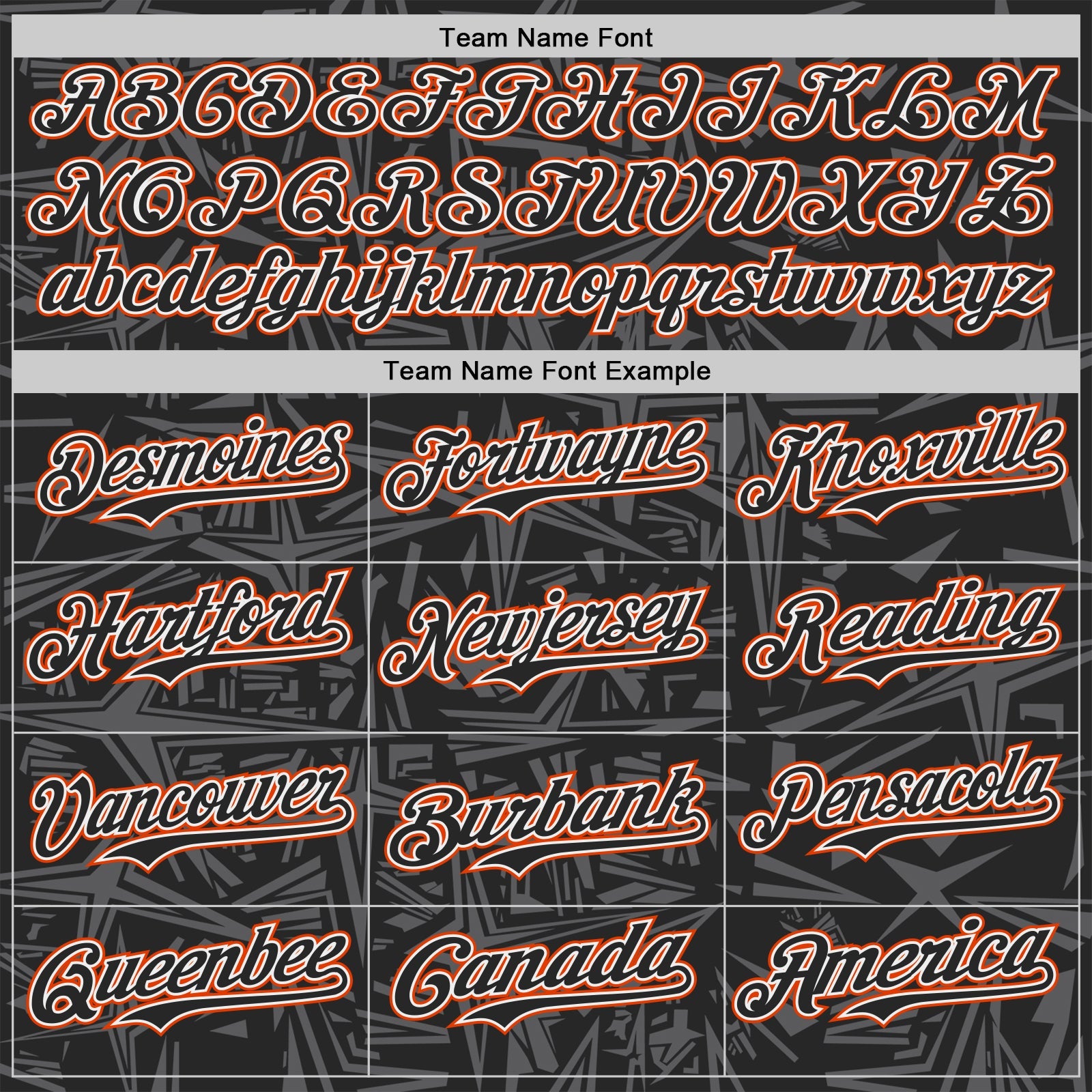 Custom Black Steel Gray White-Orange Geometric Cyber Starburst Authentic Baseball Jersey view 4
