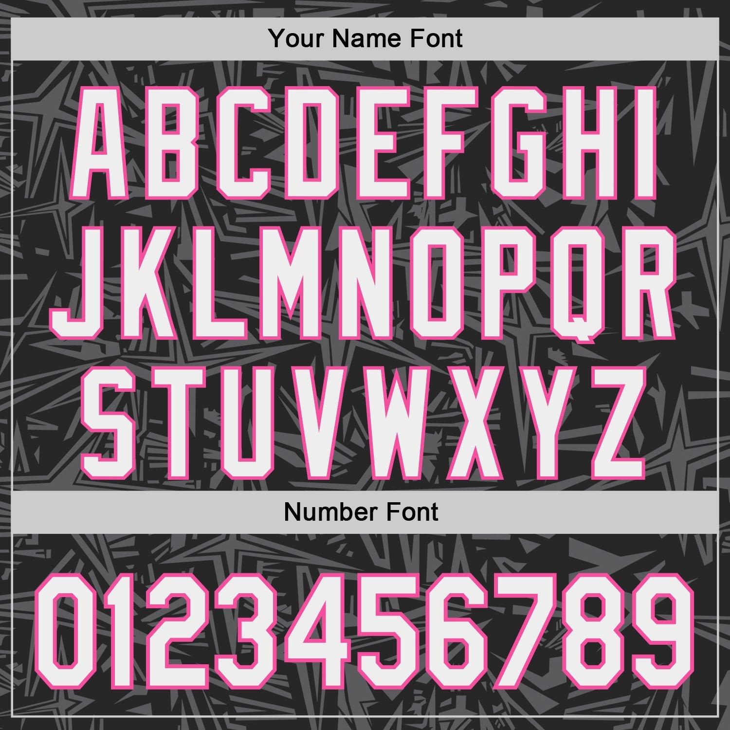 Custom Black White Steel Gray-Pink Geometric Cyber Starburst Authentic Baseball Jersey view 5