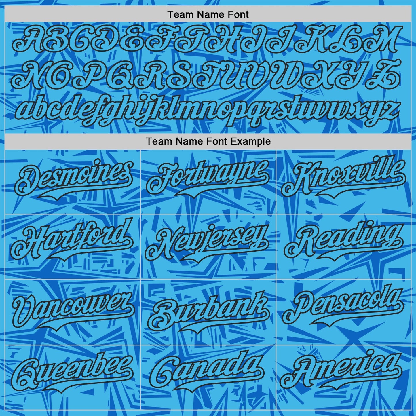 Custom Sky Blue Blue-Black Geometric Cyber Starburst Authentic Baseball Jersey view 4