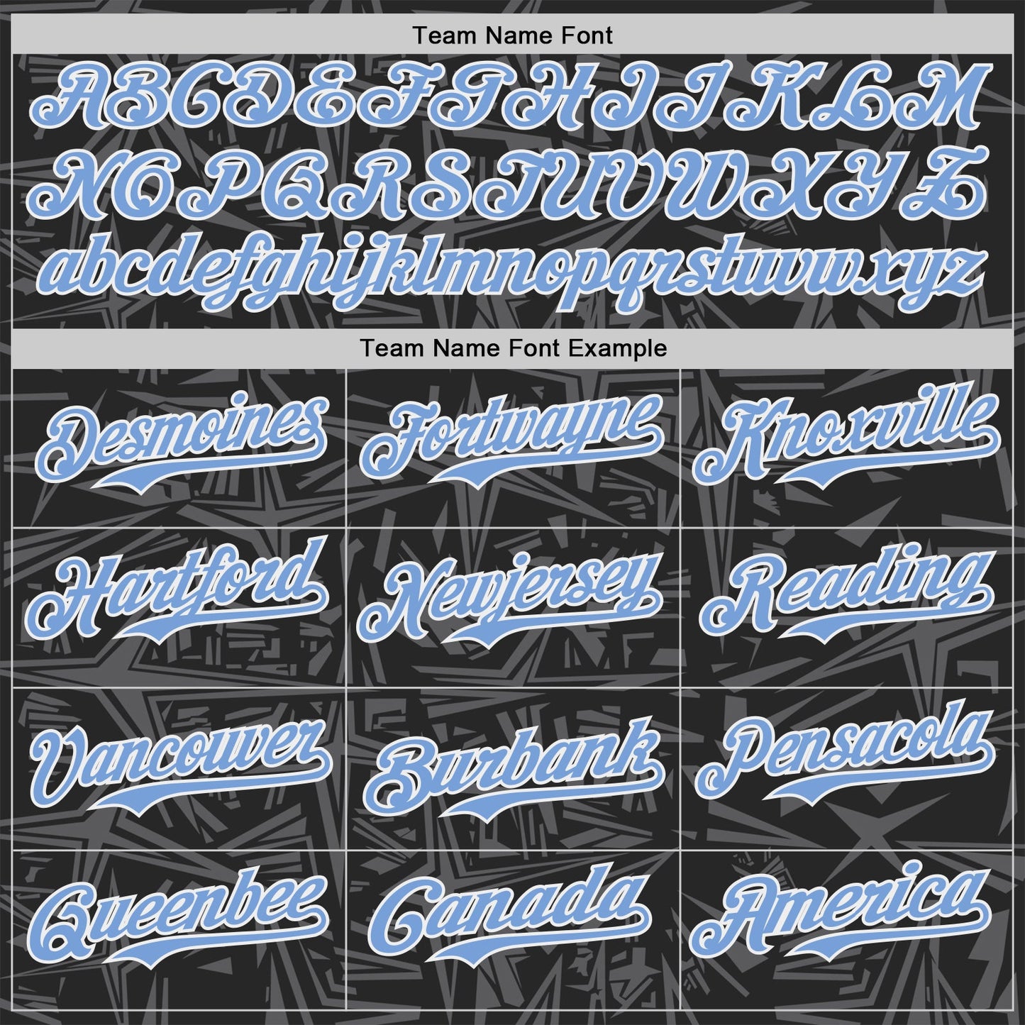 Custom Black Light Blue Steel Gray-White Geometric Cyber Starburst Authentic Baseball Jersey view 4