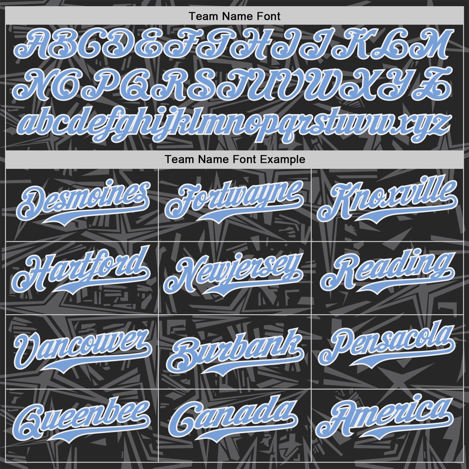Custom Black Light Blue Steel Gray-White Geometric Cyber Starburst Authentic Baseball Jersey view 4