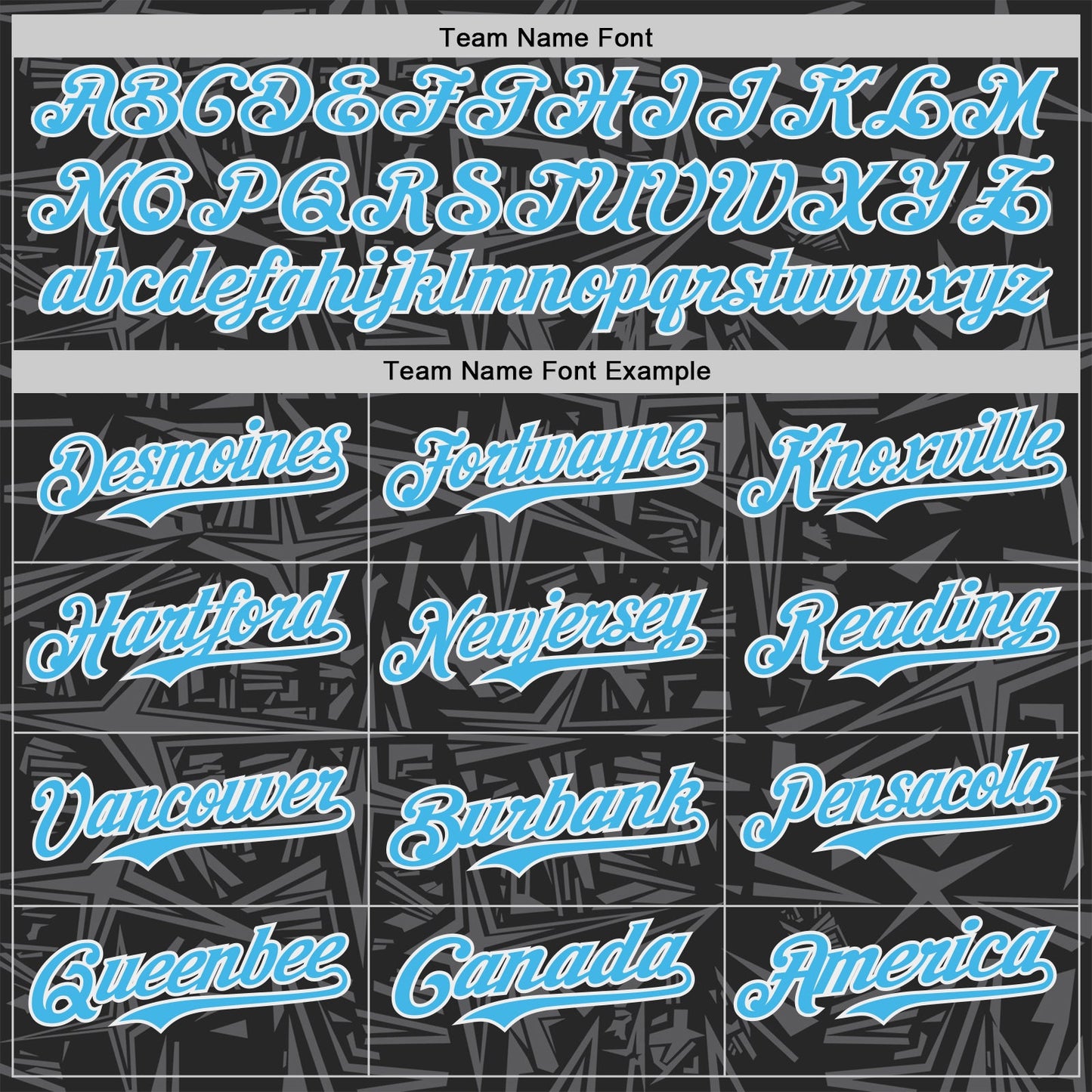 Custom Black Sky Blue Steel Gray-White Geometric Cyber Starburst Authentic Baseball Jersey view 4