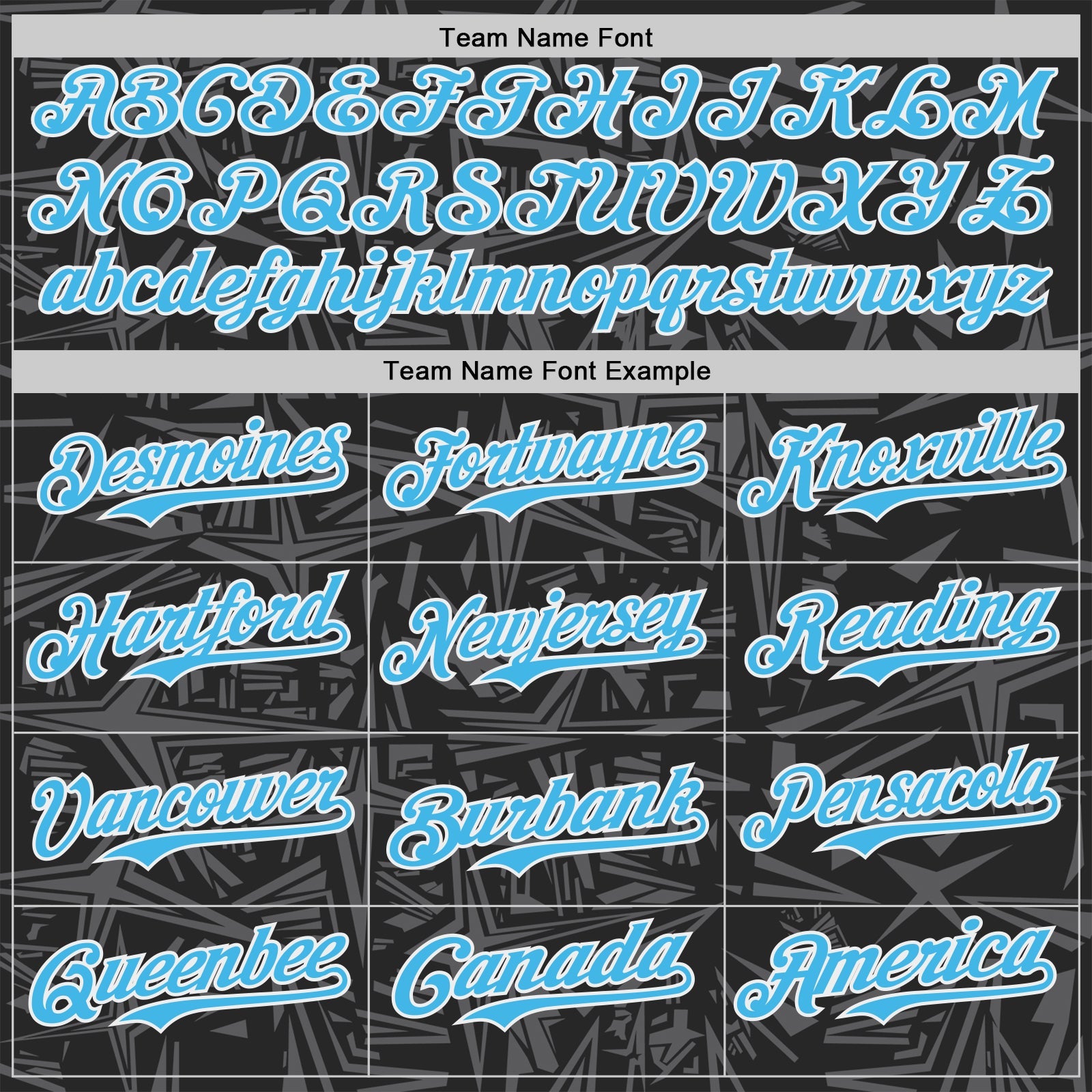 Custom Black Sky Blue Steel Gray-White Geometric Cyber Starburst Authentic Baseball Jersey view 4