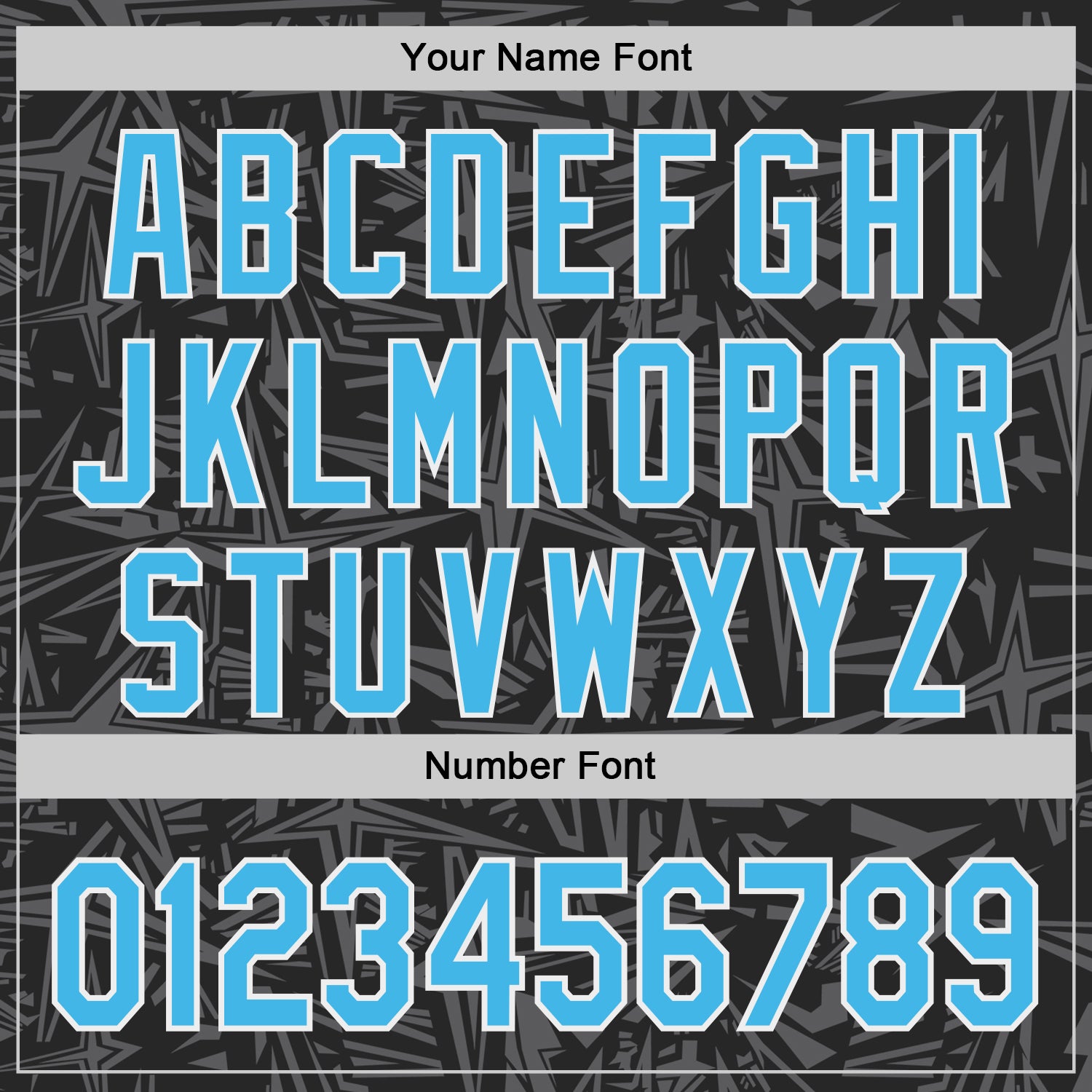 Custom Black Sky Blue Steel Gray-White Geometric Cyber Starburst Authentic Baseball Jersey view 5