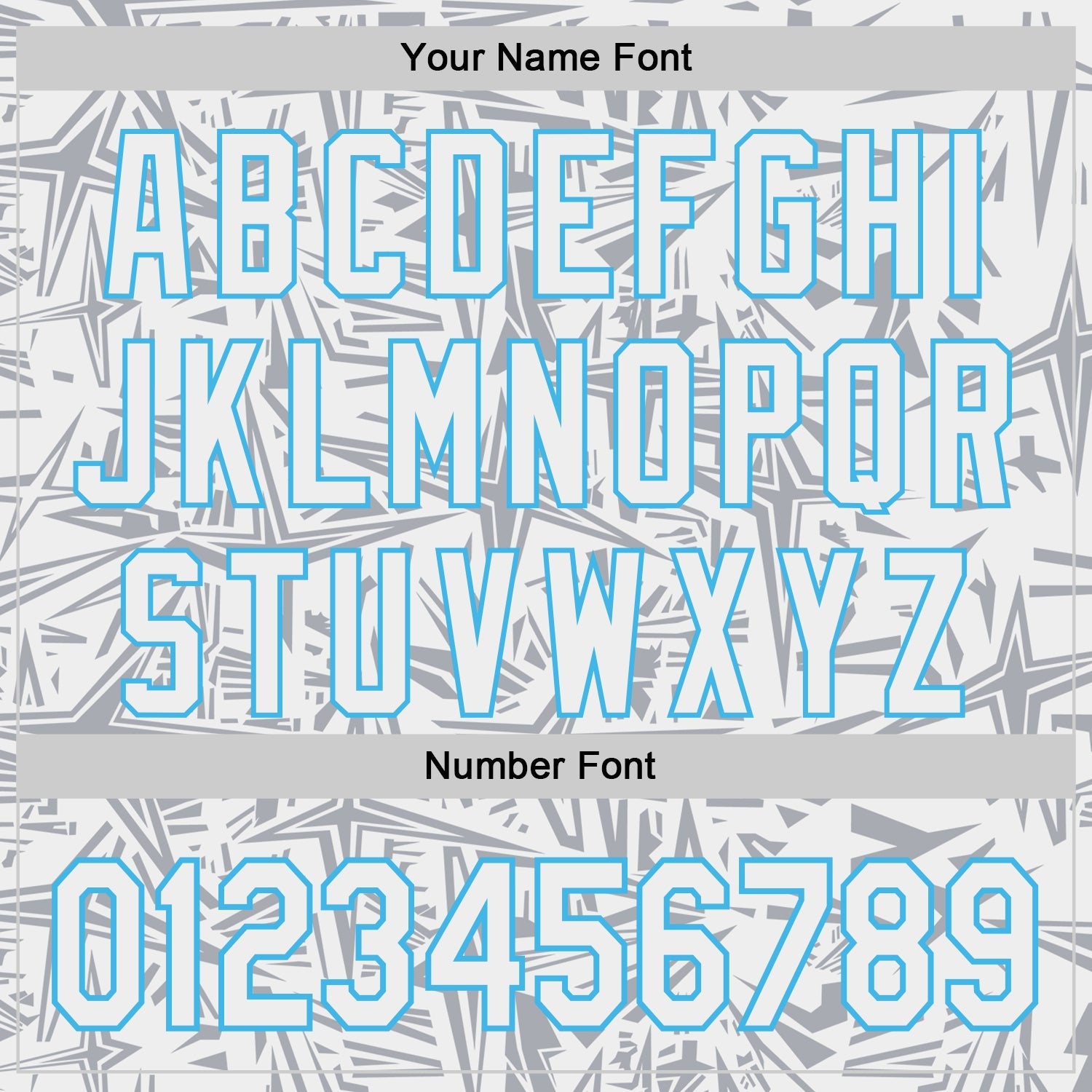 Custom White Gray-Sky Blue Geometric Cyber Starburst Authentic Baseball Jersey view 5