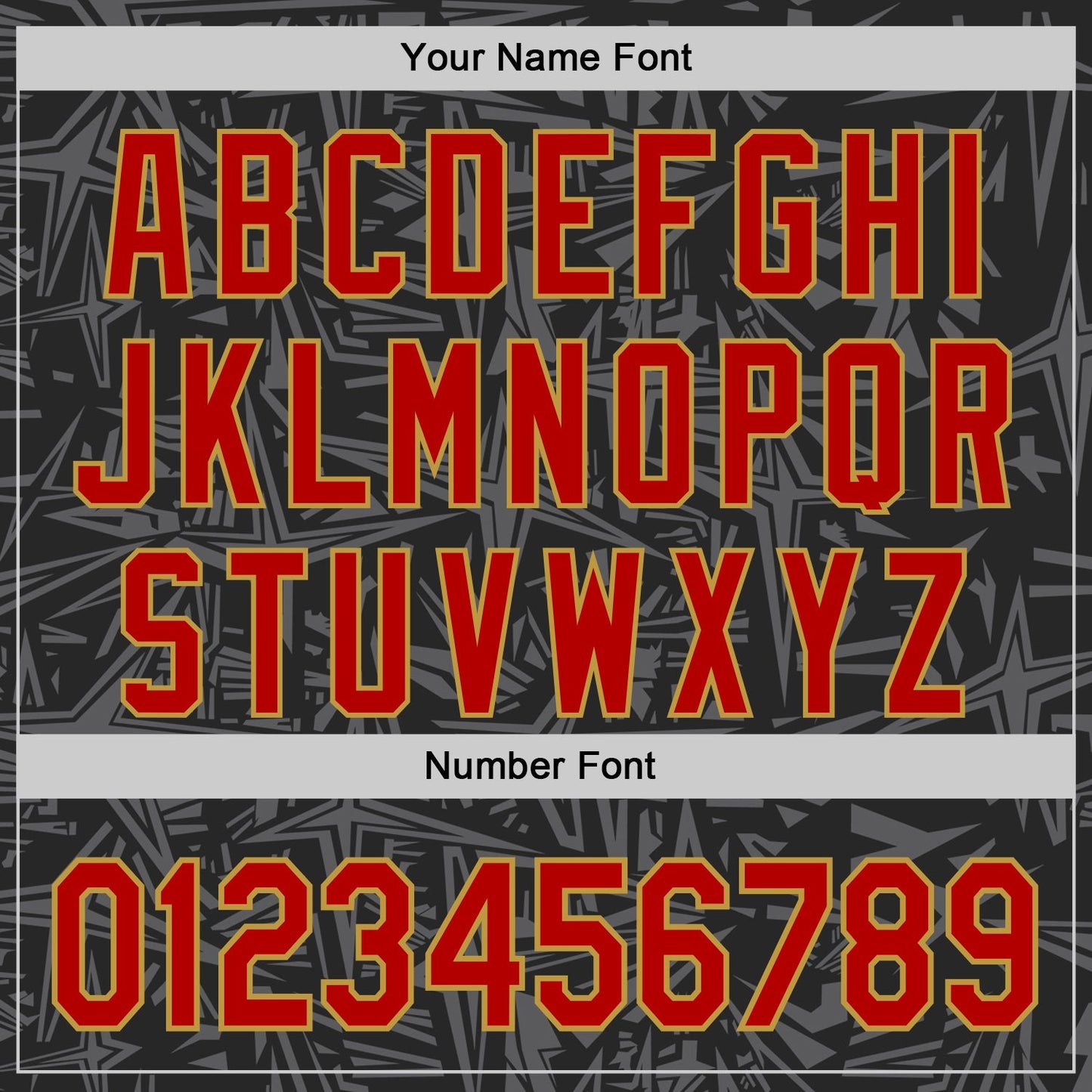 Custom Black Red Steel Gray-Old Gold Geometric Cyber Starburst Authentic Baseball Jersey view 5