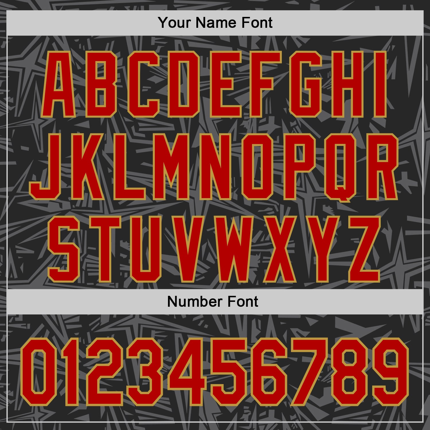 Custom Black Red Steel Gray-Old Gold Geometric Cyber Starburst Authentic Baseball Jersey view 5