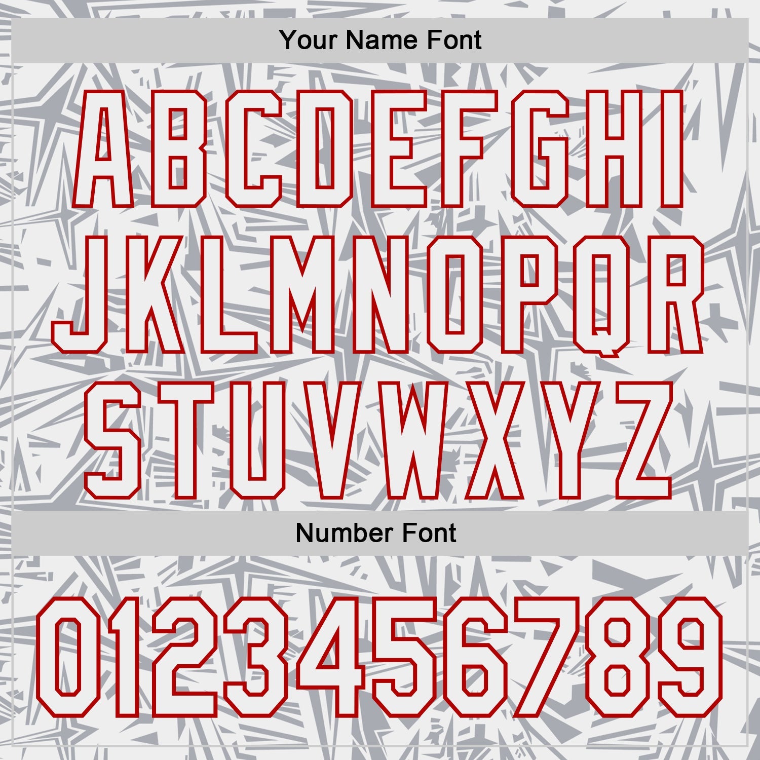 Custom White Gray-Red Geometric Cyber Starburst Authentic Baseball Jersey view 5