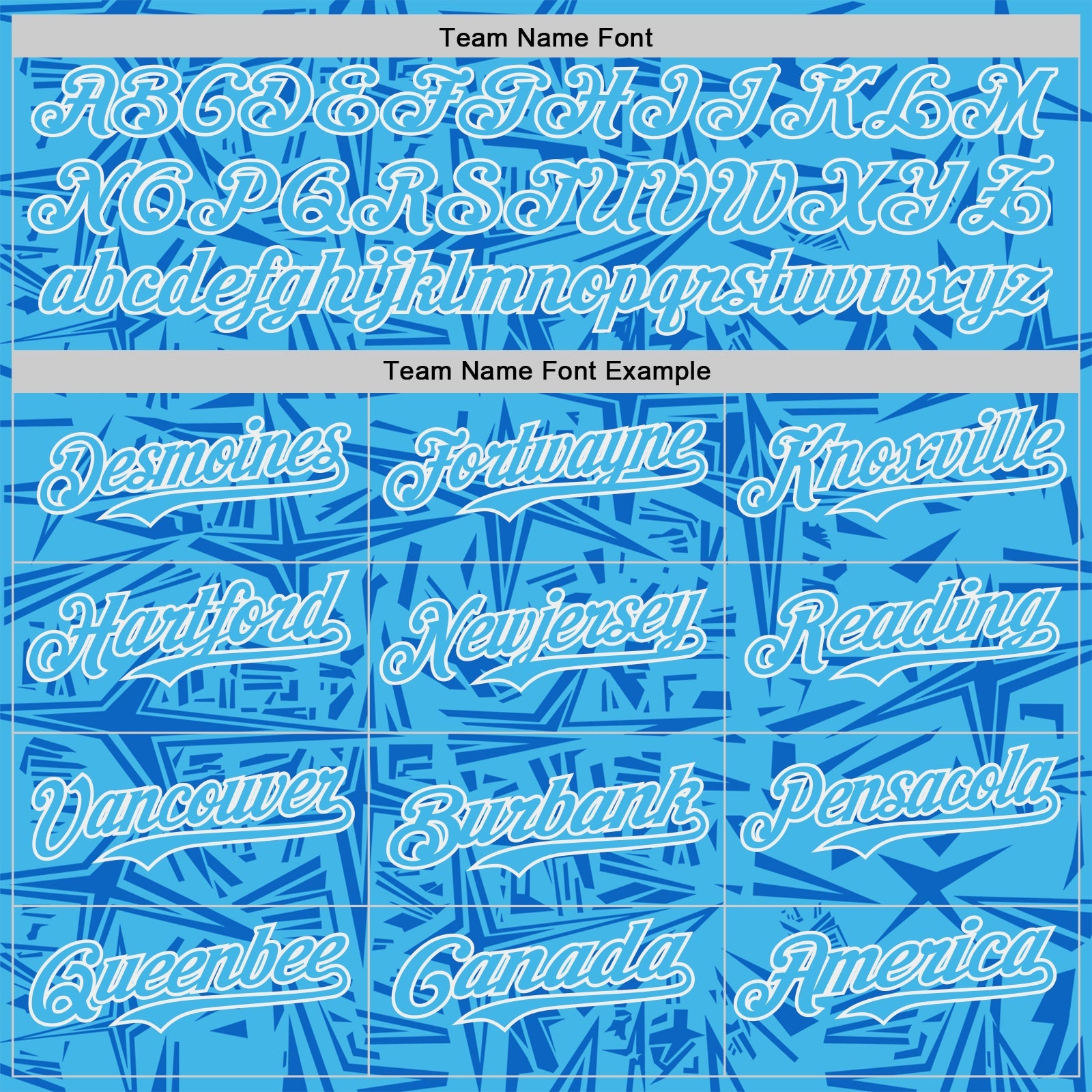 Custom Sky Blue Blue-White Geometric Cyber Starburst Authentic Baseball Jersey view 4