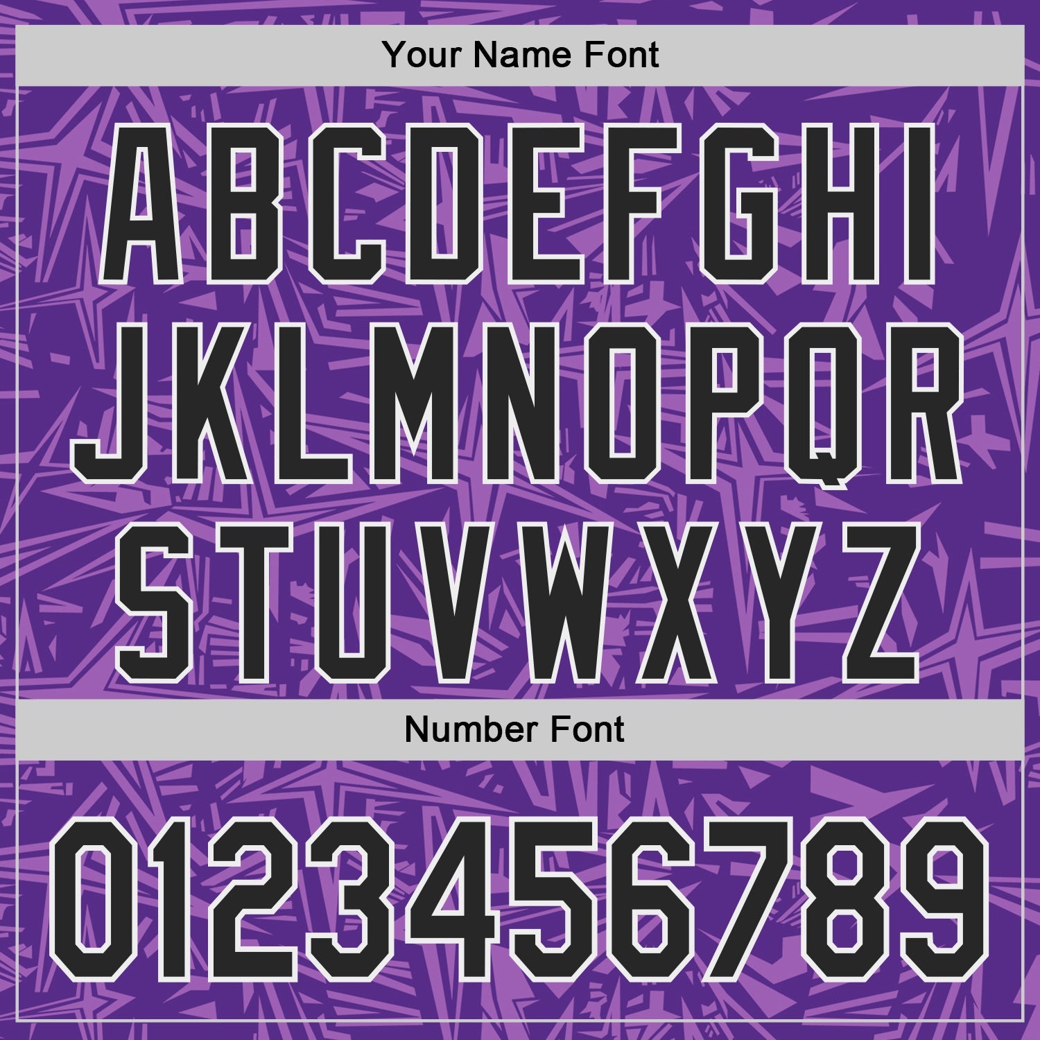 Custom Purple Black Medium Purple-White Geometric Cyber Starburst Authentic Baseball Jersey view 5