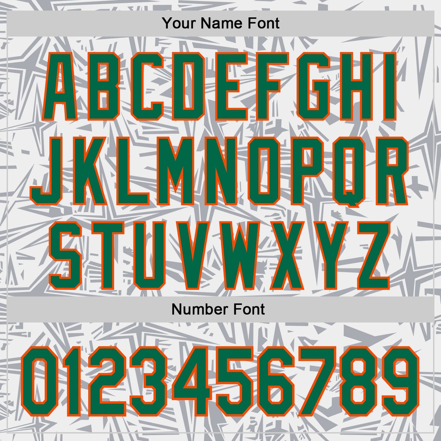Custom White Kelly Green Gray-Orange Geometric Cyber Starburst Authentic Baseball Jersey view 5