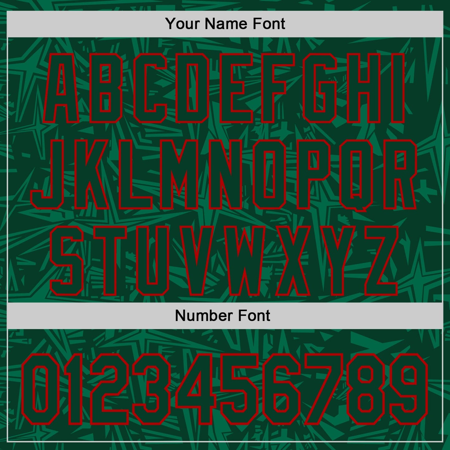 Custom Green-Red Geometric Cyber Starburst Authentic Baseball Jersey view 5