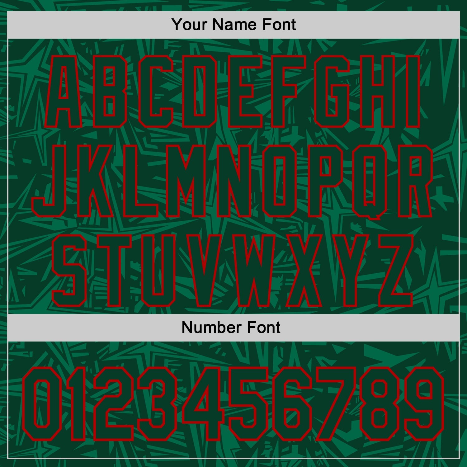 Custom Green-Red Geometric Cyber Starburst Authentic Baseball Jersey view 5