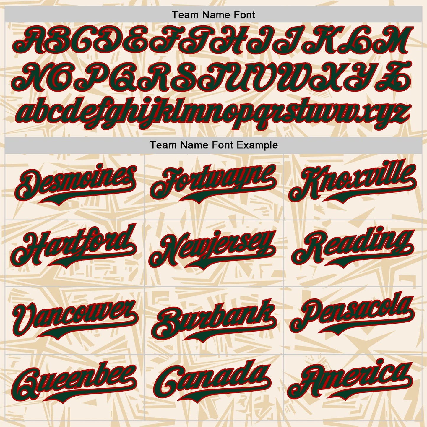 Custom Cream Green-Red Geometric Cyber Starburst Authentic Baseball Jersey view 4